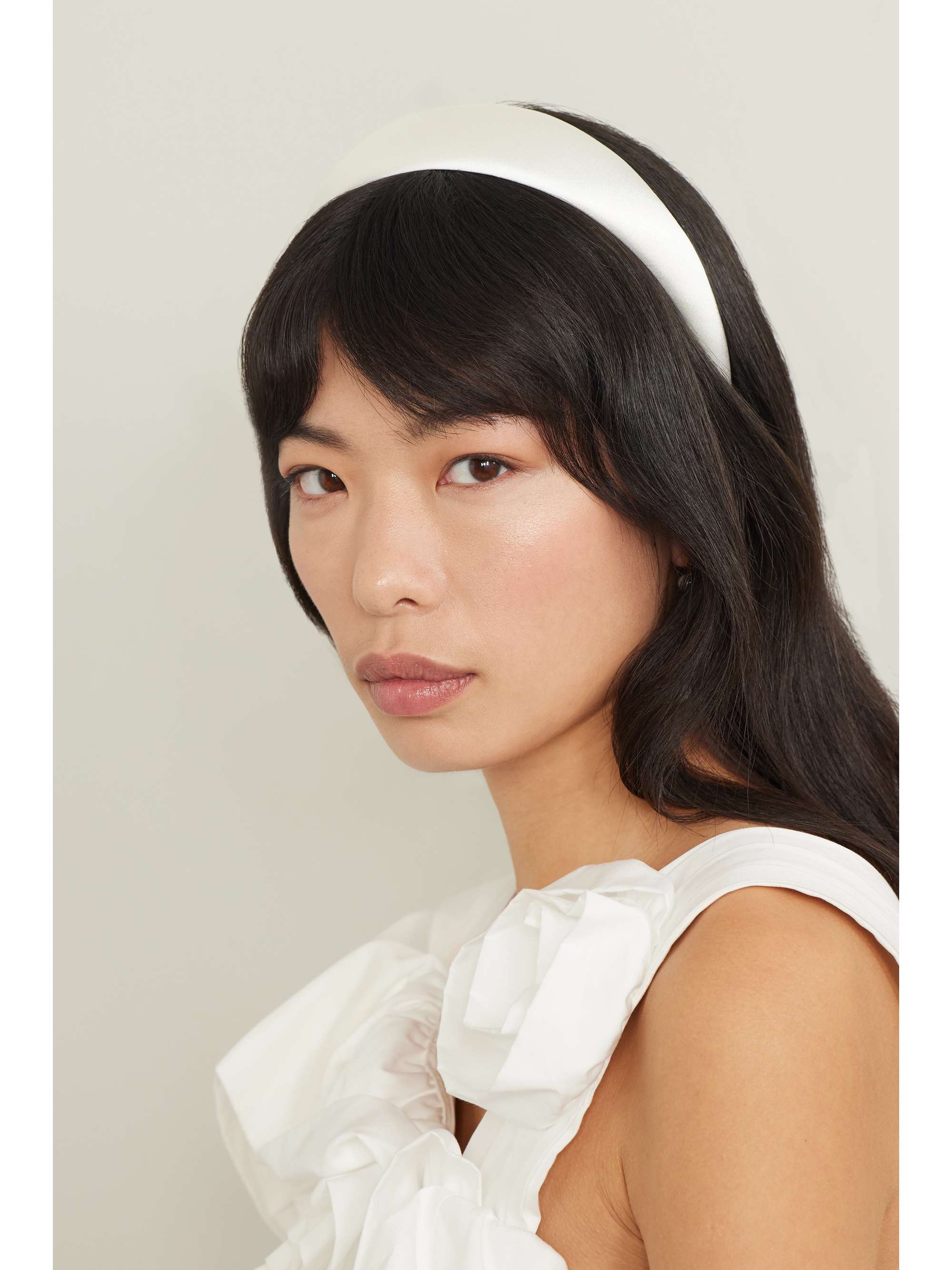 JENNIFER BEHR + NET SUSTAIN Kate silk-satin headband | NET-A-PORTER