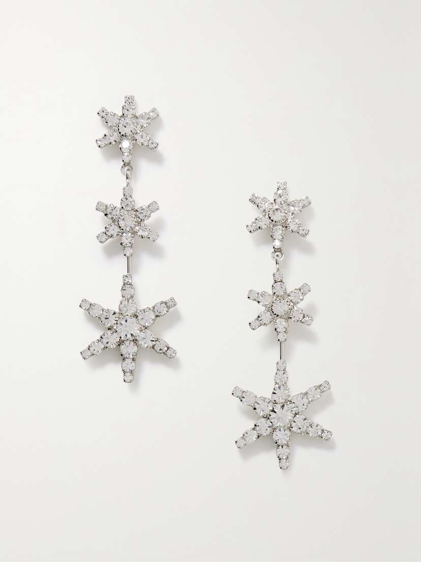 Jennifer Behr Ares -plated Crystal Earrings - One size