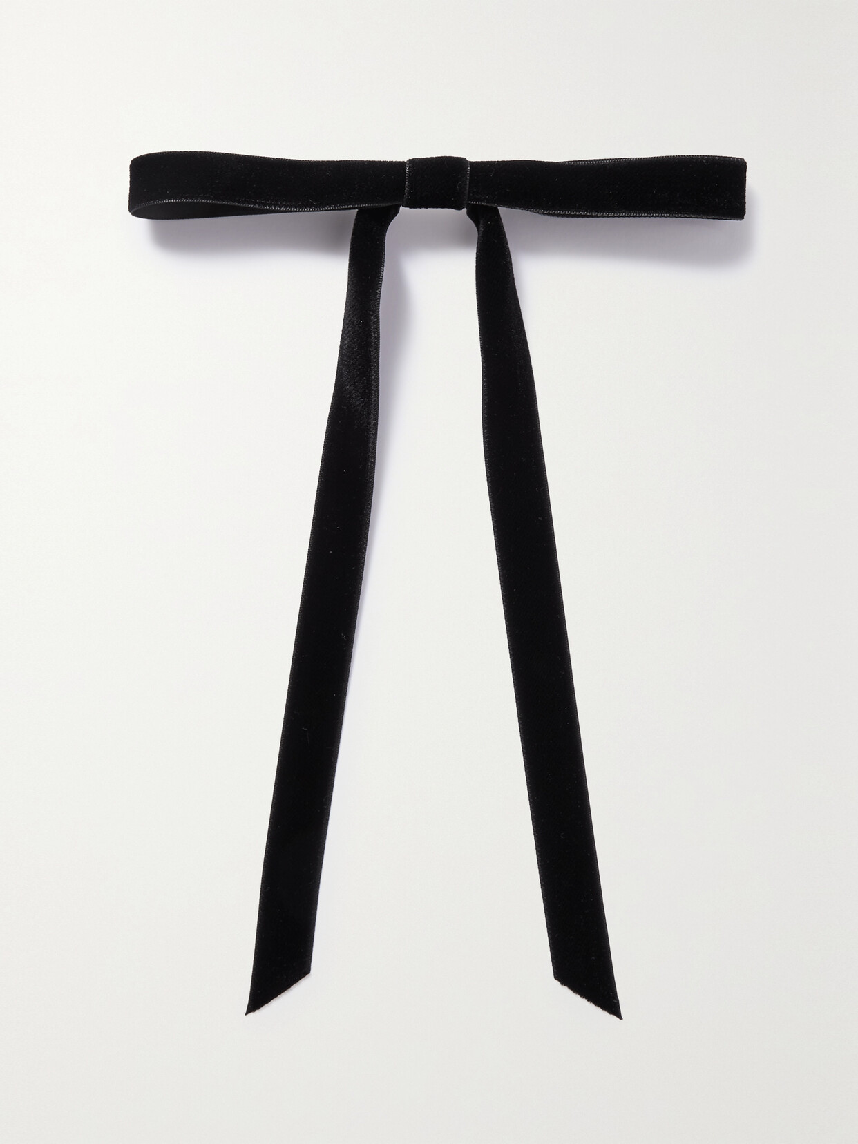 Jennifer Behr - Aida Velvet Bow Hair Clip - Black