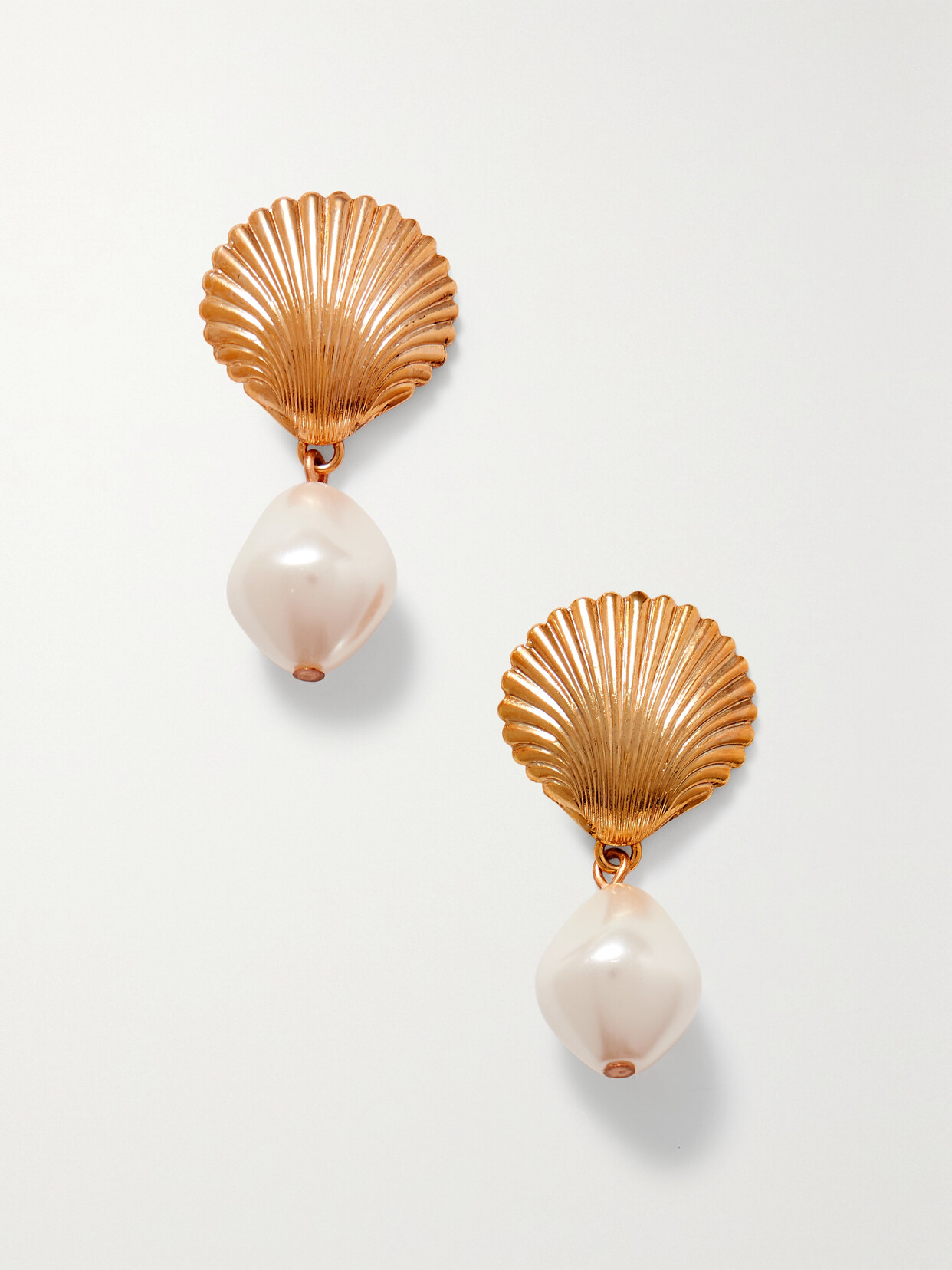 Jennifer Behr - Alana Gold-plated And Faux Pearl Earrings - One size