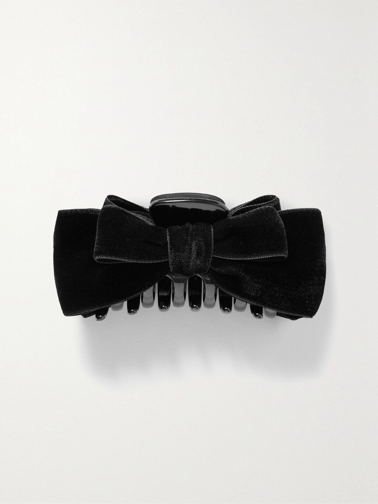 Jennifer Behr - Matilda Velvet And Acetate Hair Clip - Black