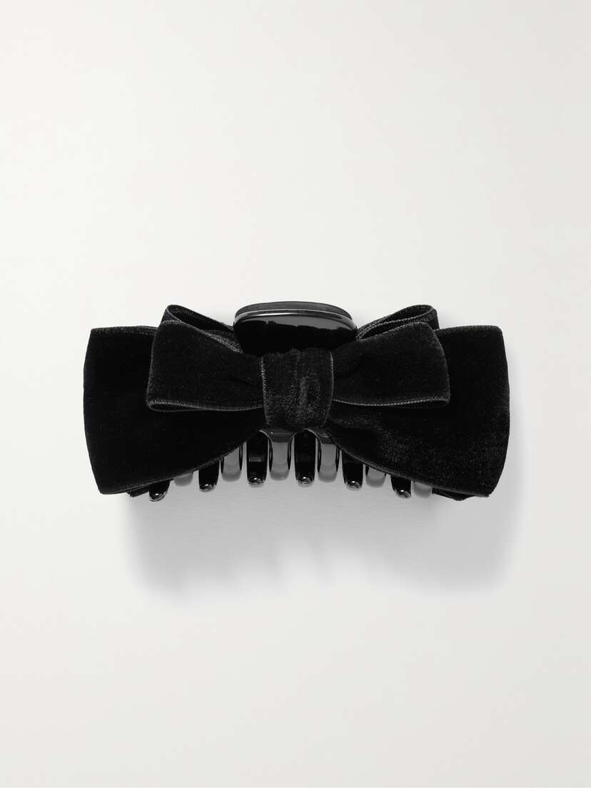 Jennifer Behr Matilda Velvet And Acetate Hair Clip