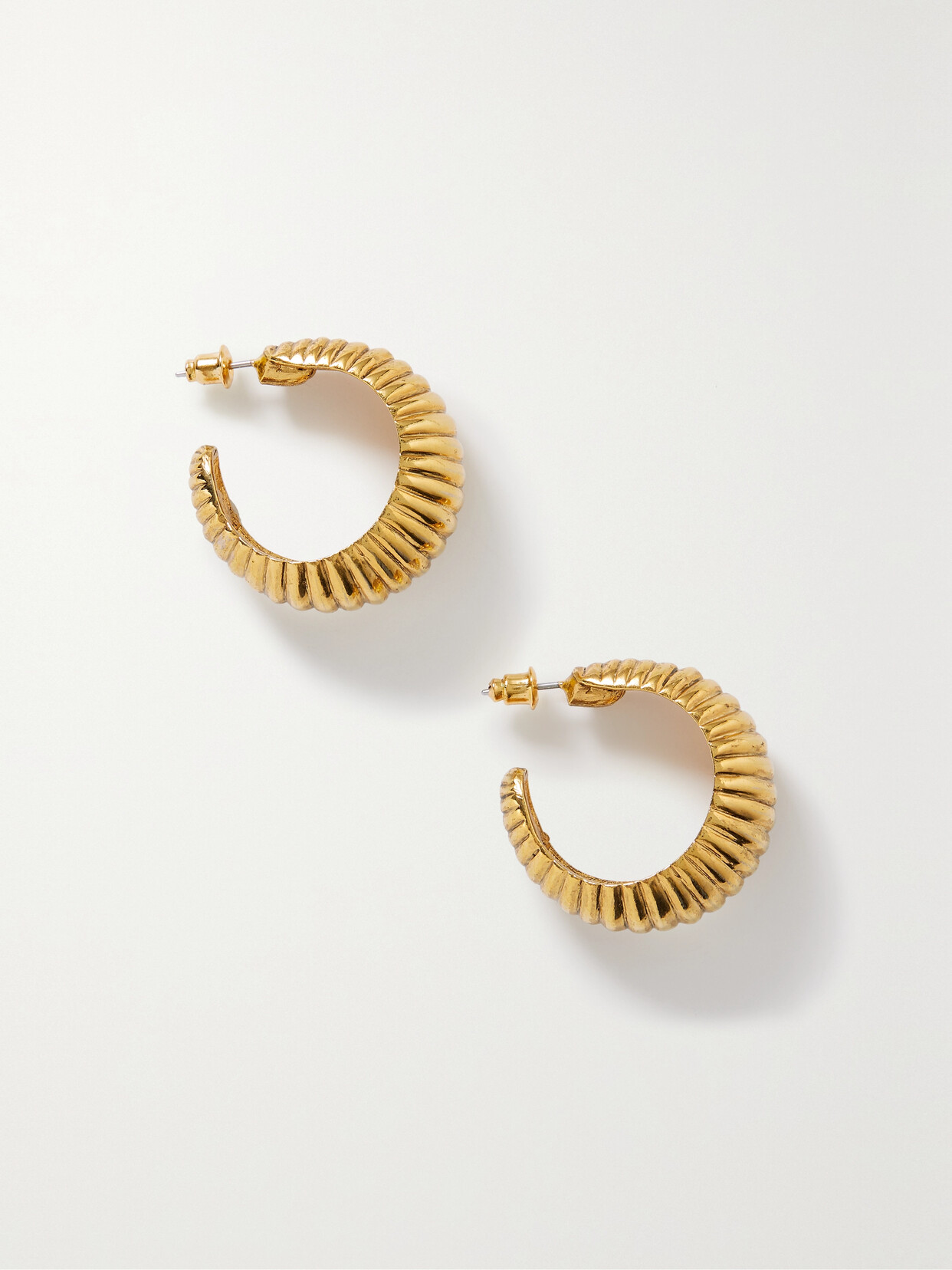 Jennifer Behr Brexton Gold-plated Hoop Earrings