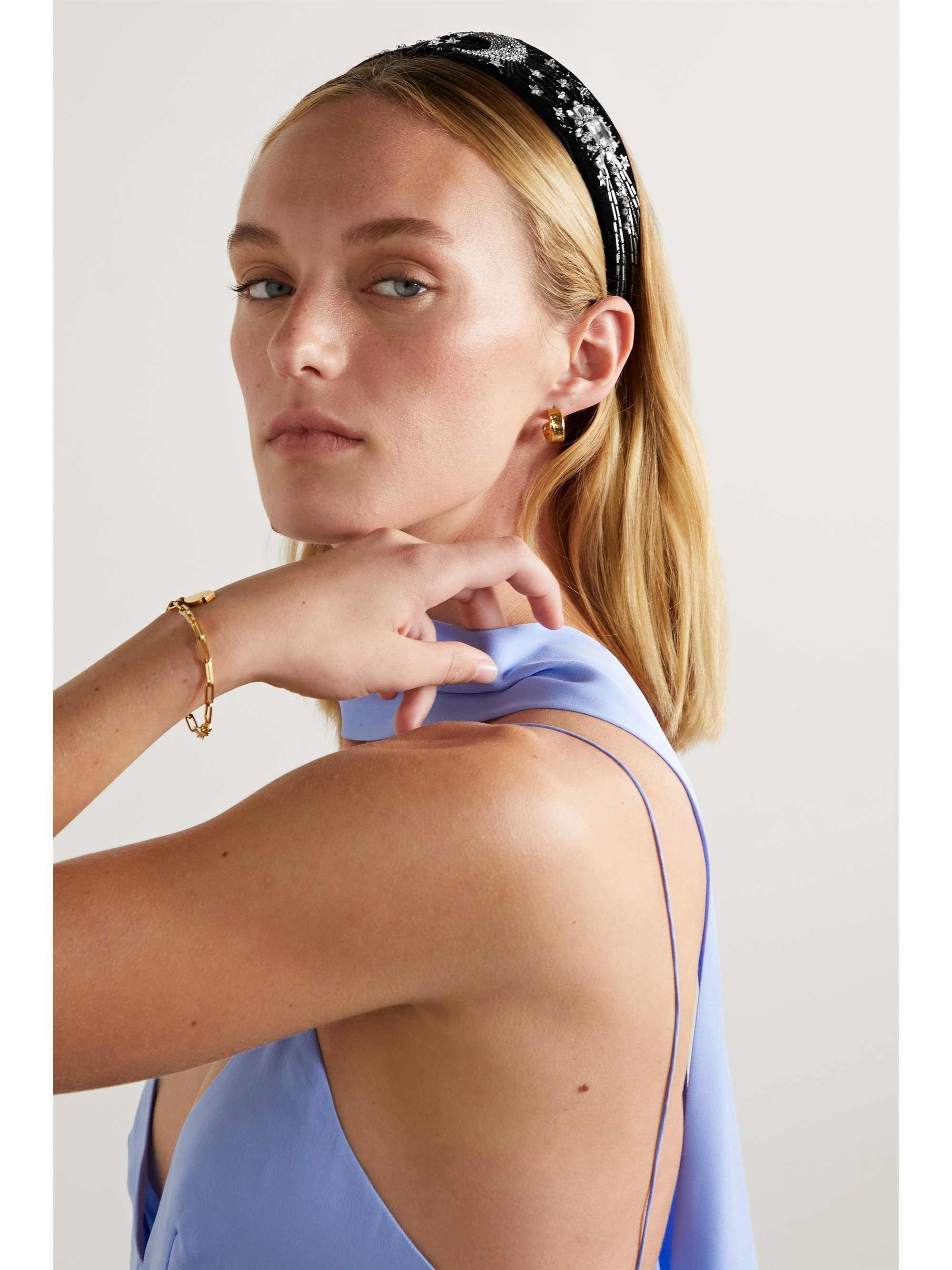 Velvet headband sales