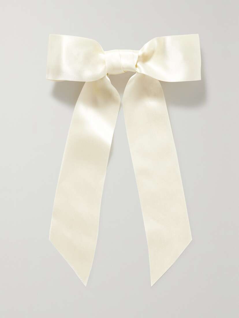 Jennifer Behr Virginia Silk-satin Bow Hair Clip