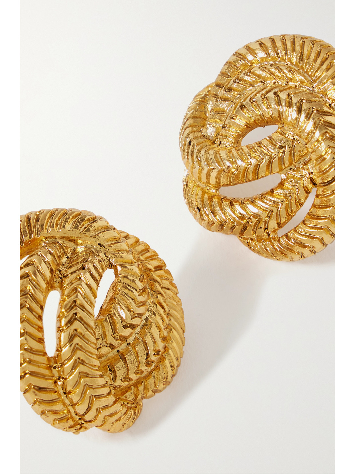 Jennifer Behr Elaina Gold-plated Earrings In Gold