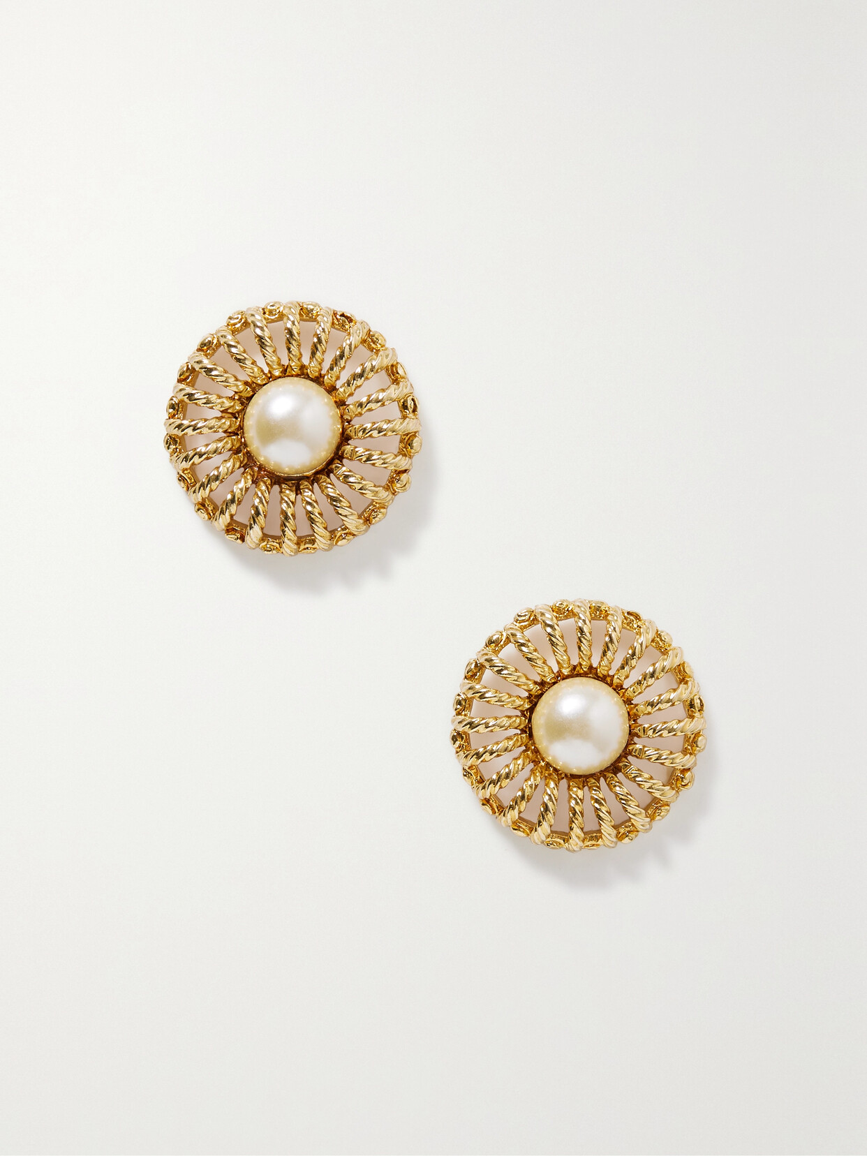 Jennifer Behr Sutton -plated Faux Pearl Earrings