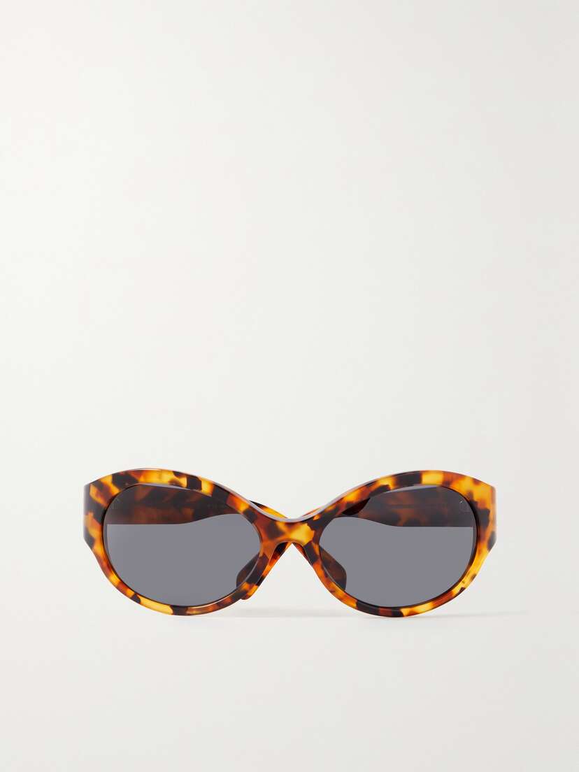 CELINE Eyewear Triomphe Oversized Round-frame Acetate Sunglasses