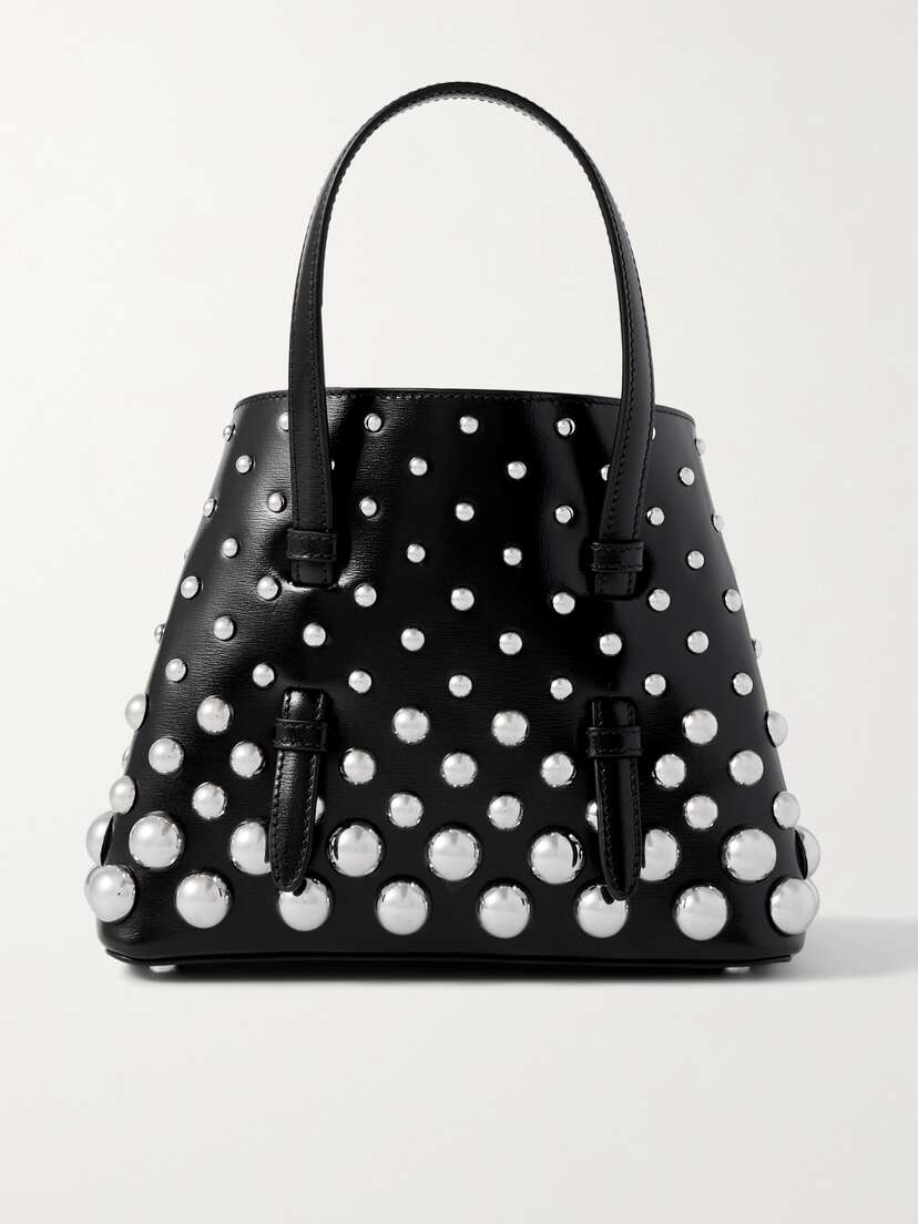 Alaïa Mina 20 Small Studded Leather Tote