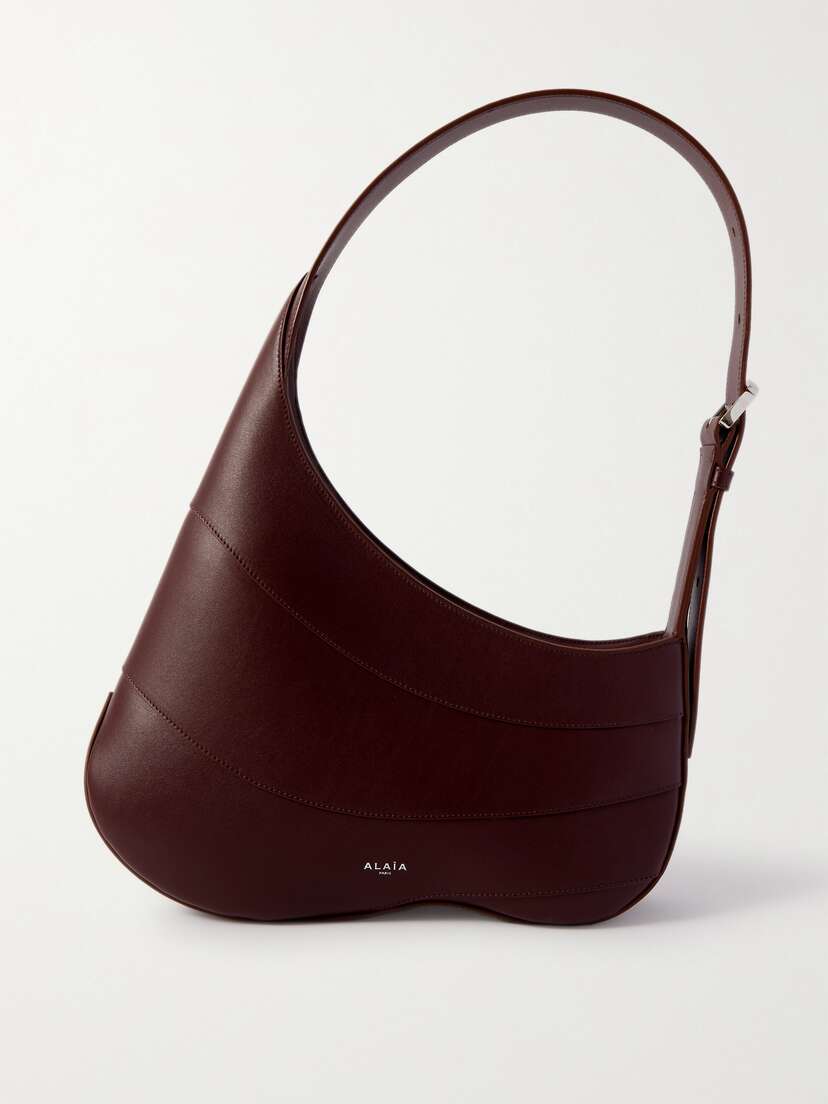 Alaïa Djinn Paneled Leather Shoulder Bag