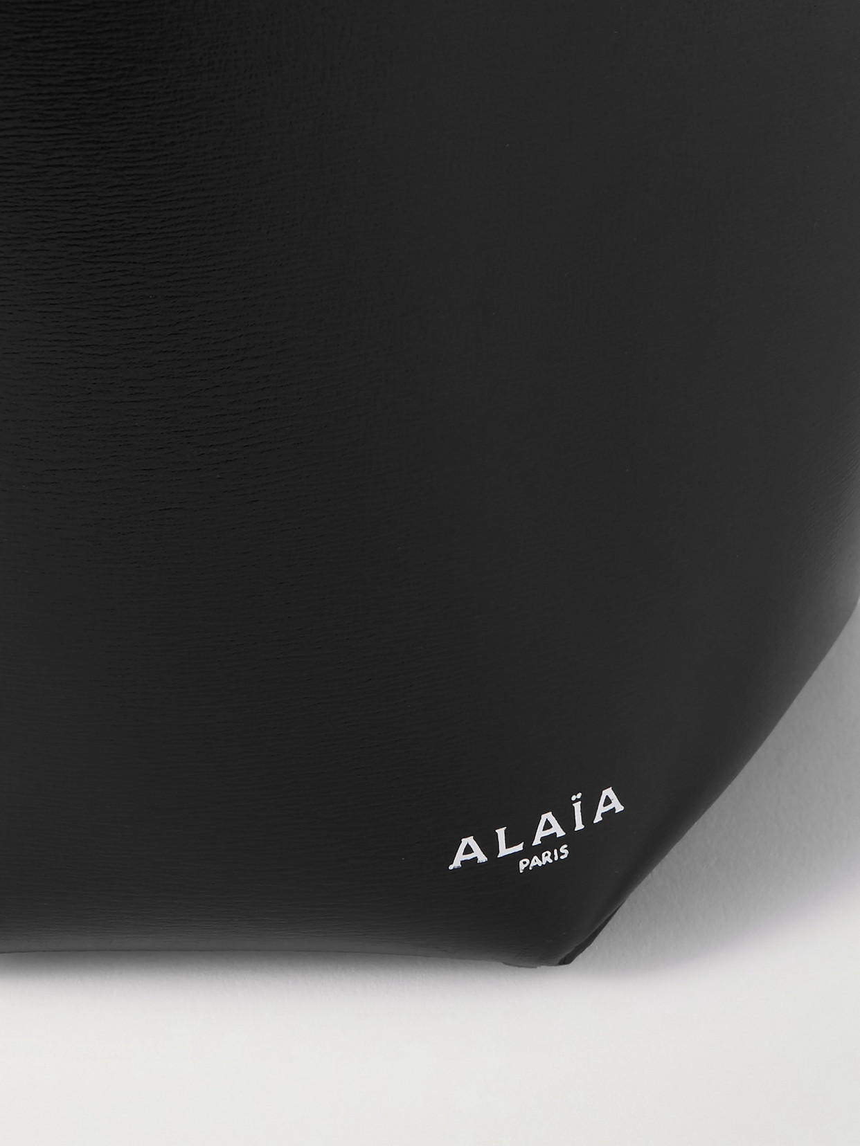 Alaïa Black Small Folded Tote In Black
