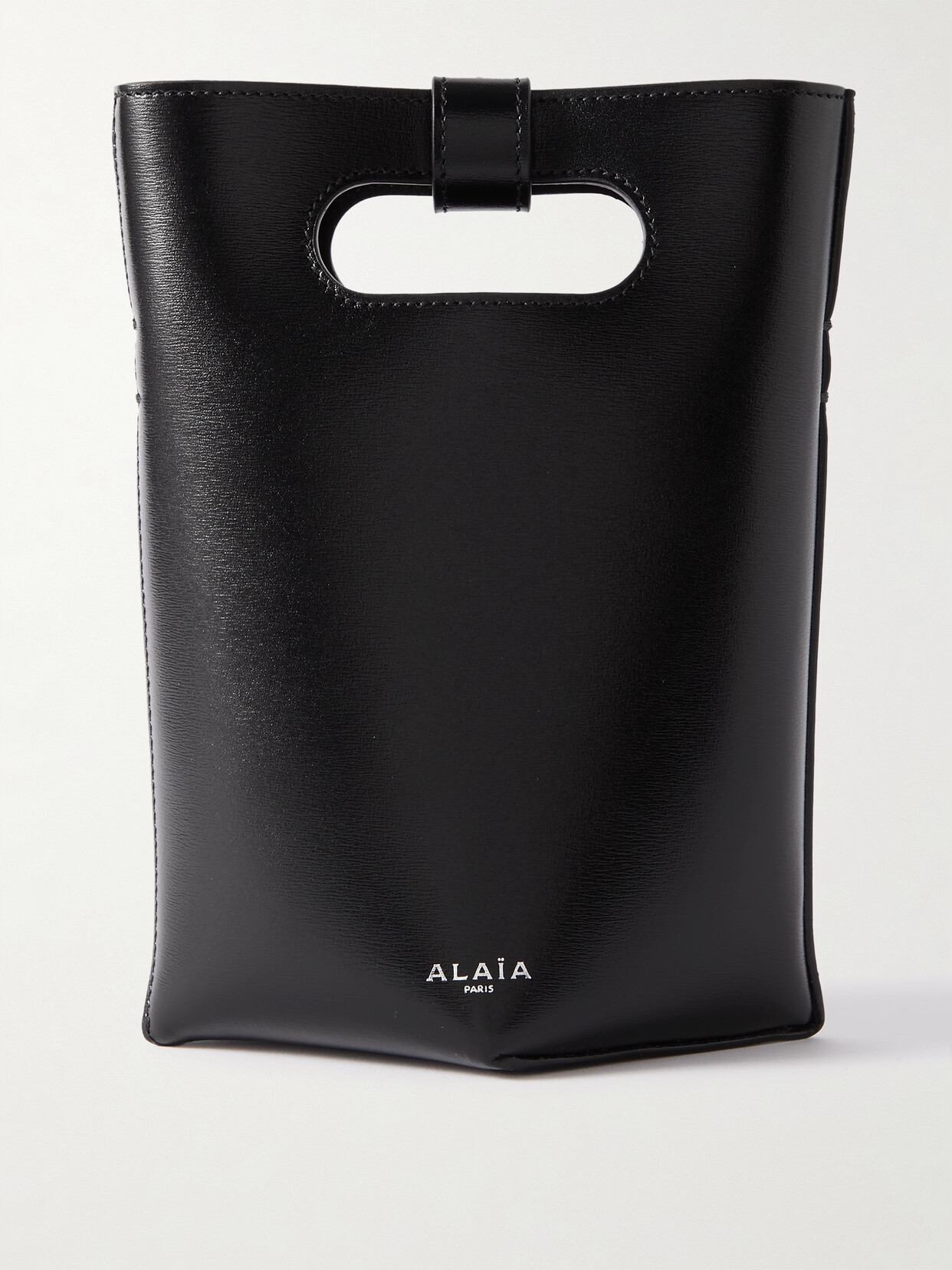 Alaïa Black Small Folded Tote In Black