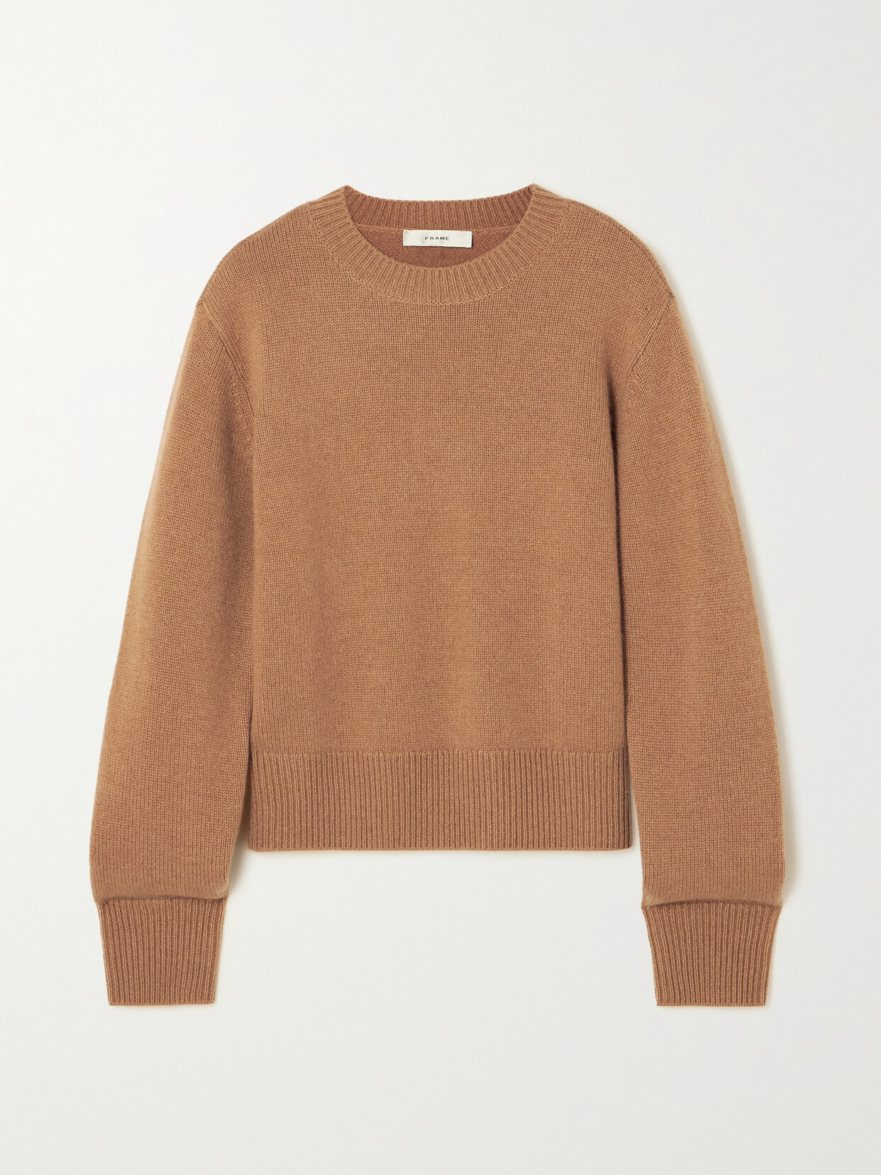 Frame Cashmere Crew-neck Jumper In Brown