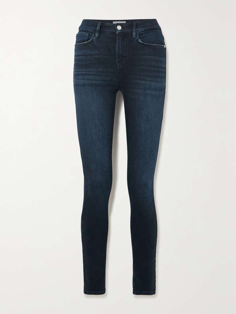 Frame Le High Distressed High-rise Skinny Jeans