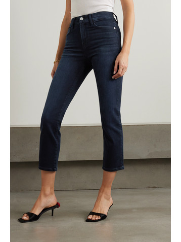 FRAME Le High cropped high-rise slim-leg jeans