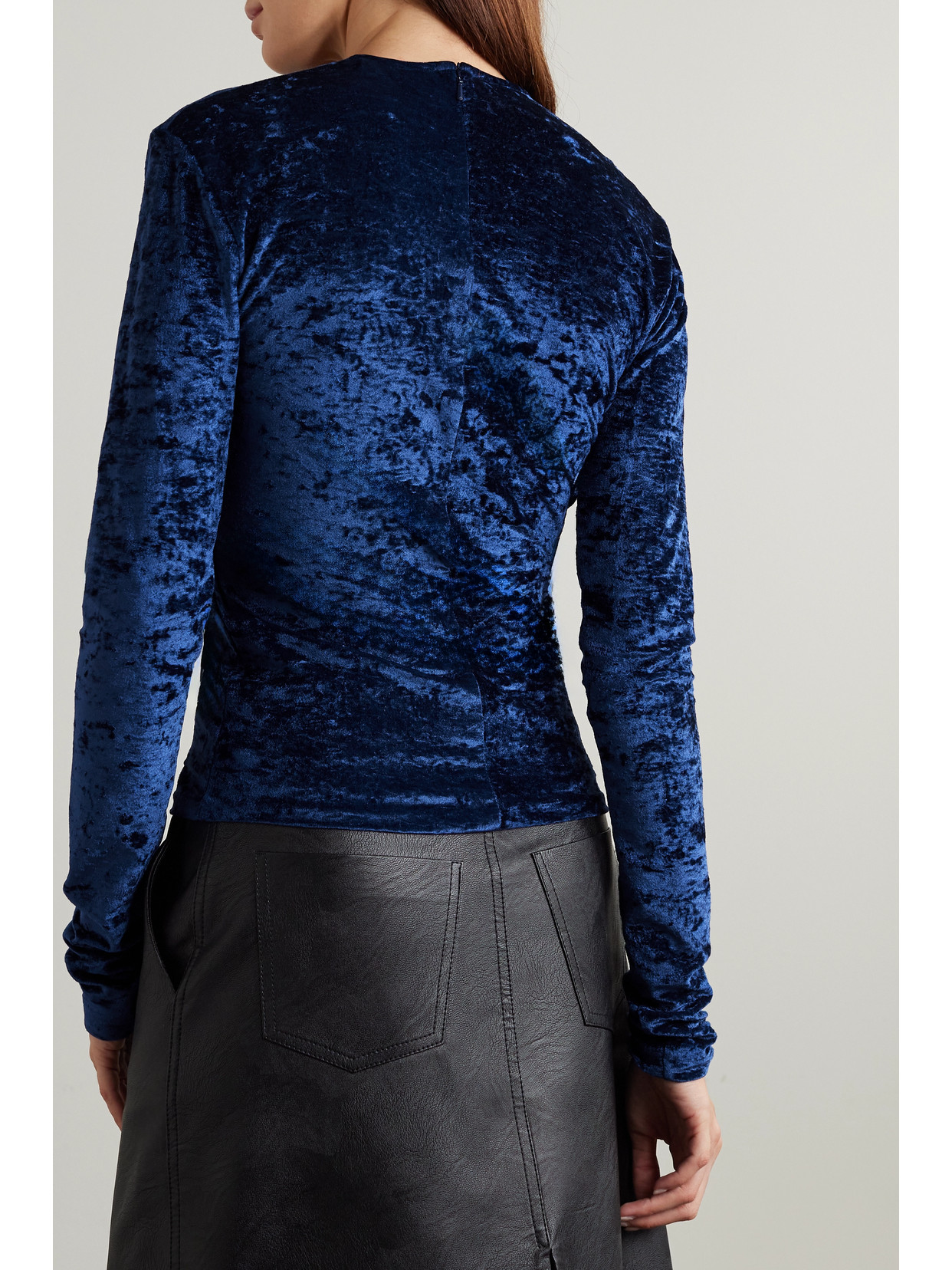 Crushed-Velvet Top