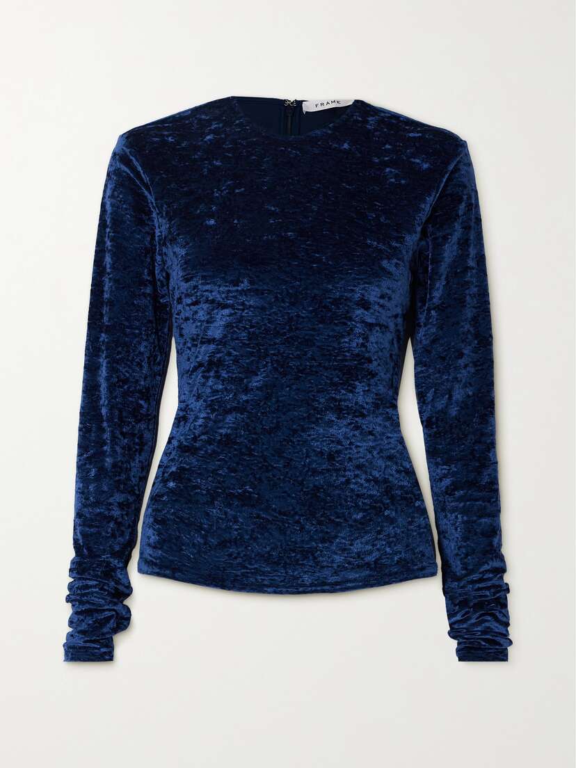 Frame Crushed-velvet Top