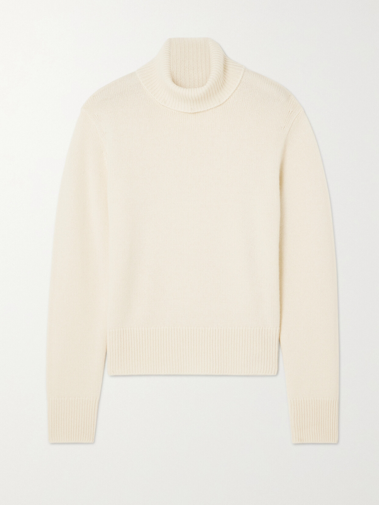 Frame Cashmere Turtleneck Sweater In Cream