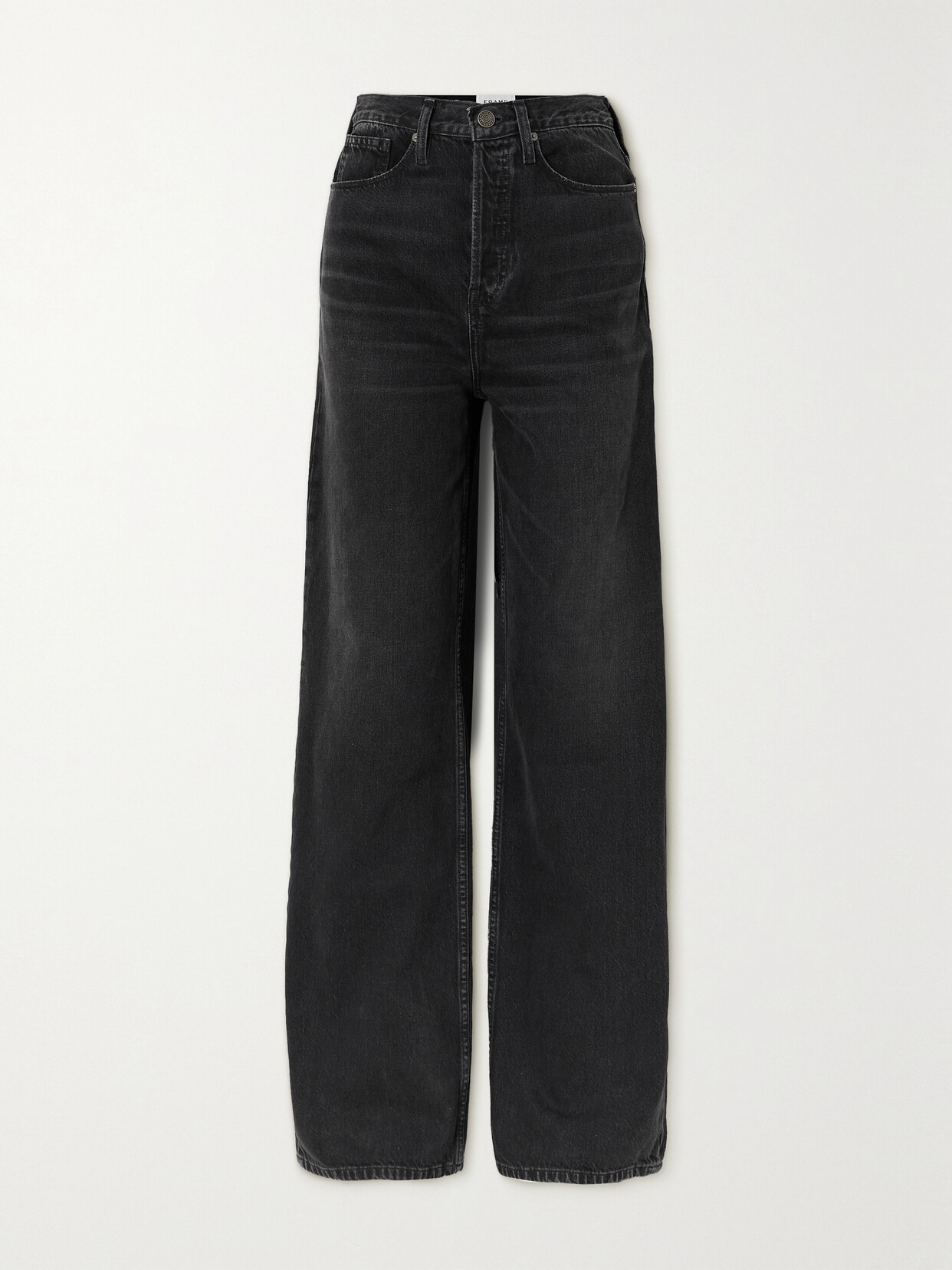 FRAME - + Net Sustain The 1978 High-rise Straight-leg Jeans - Black