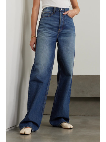FRAME + NET SUSTAIN The 1978 high-rise straight-leg jeans