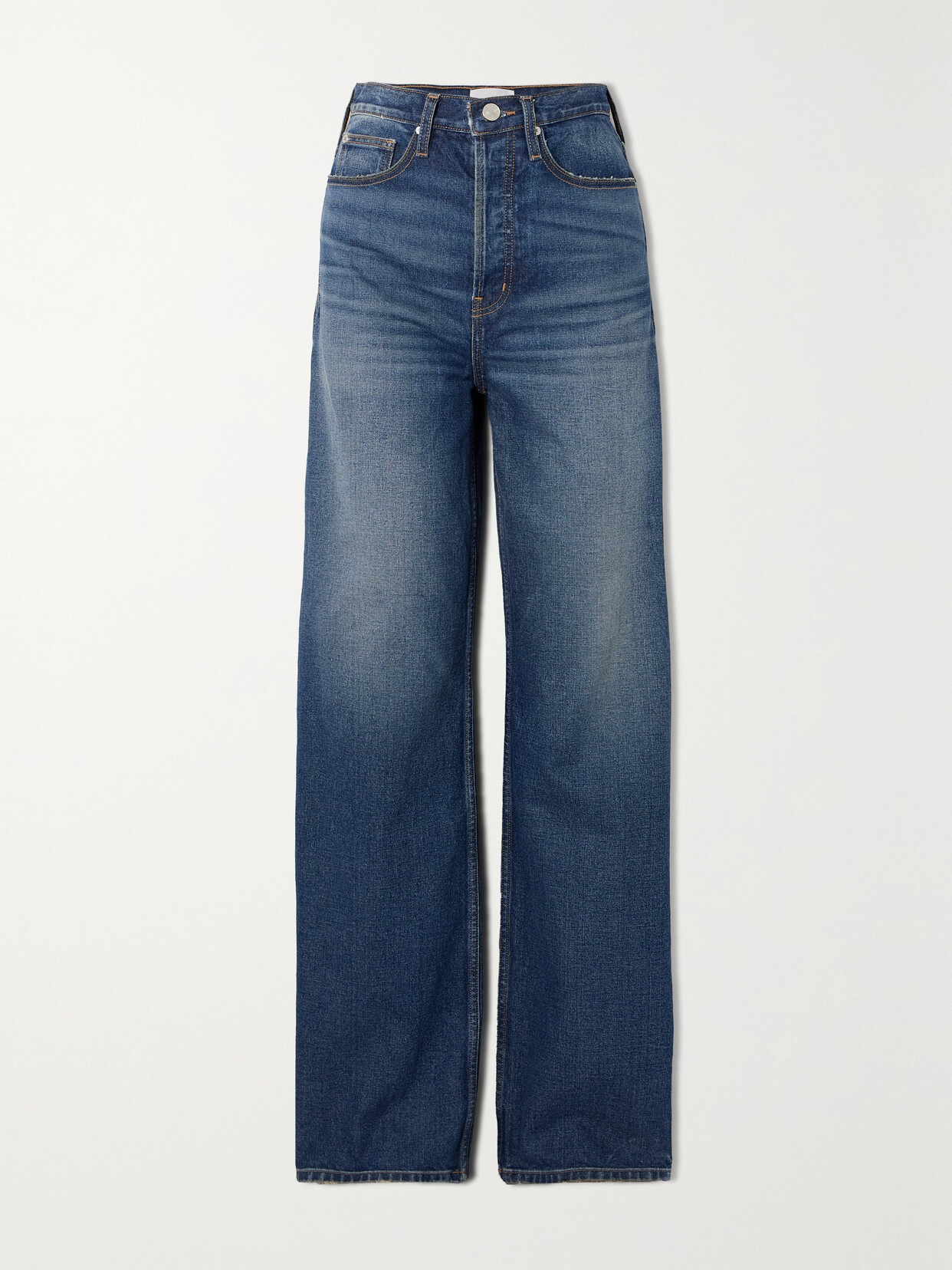 FRAME - + Net Sustain The 1978 High-rise Straight-leg Jeans - Blue