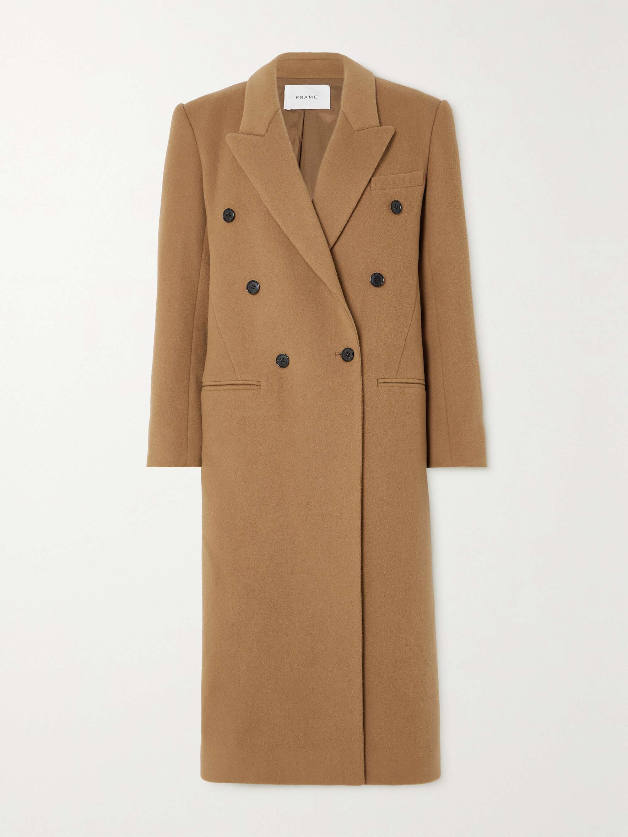 FRAME Double-breasted wool-felt coat | NET-A-PORTER