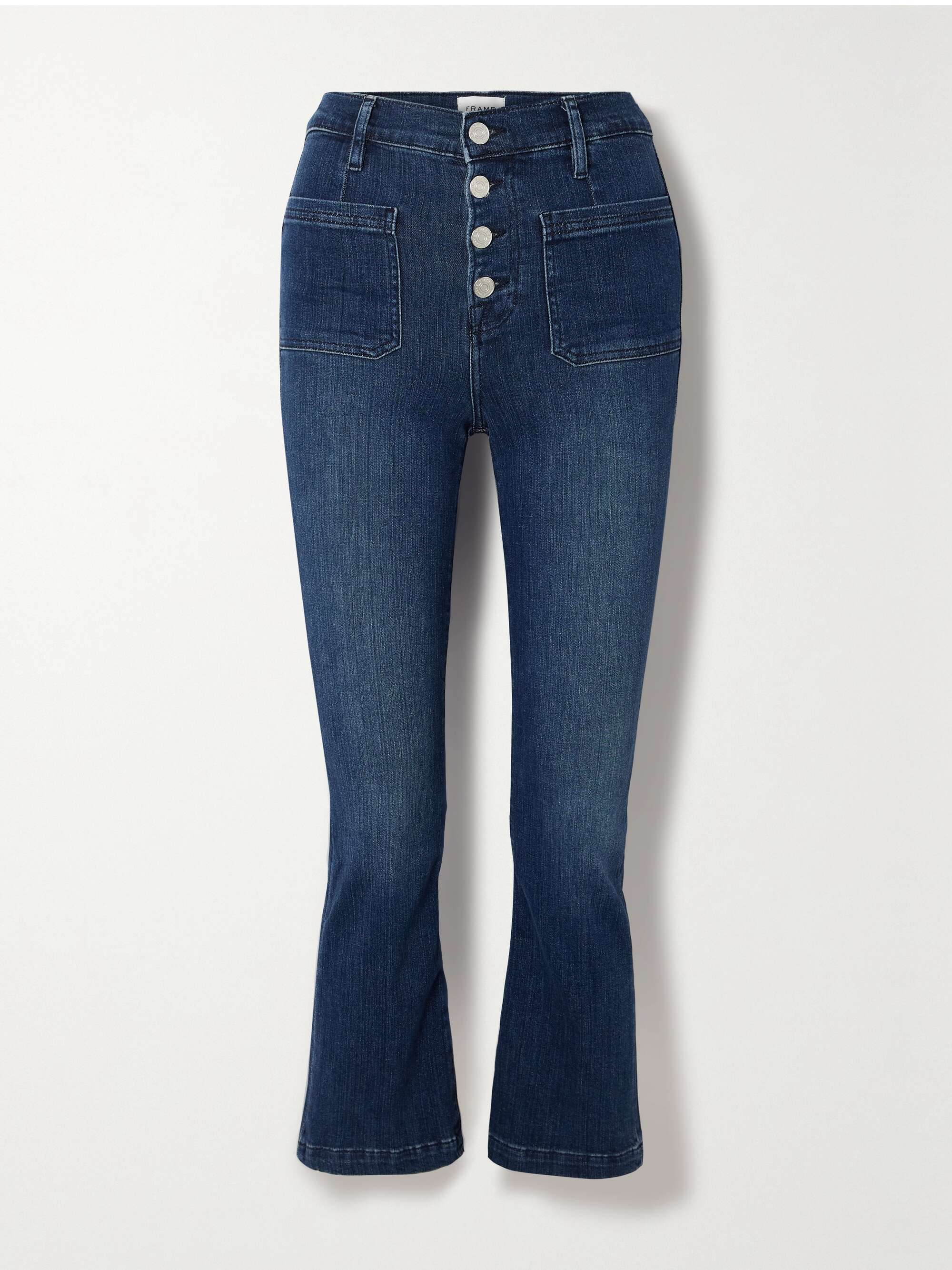 high-rise jeans Le Bardot FRAME | NET-A-PORTER cropped flared