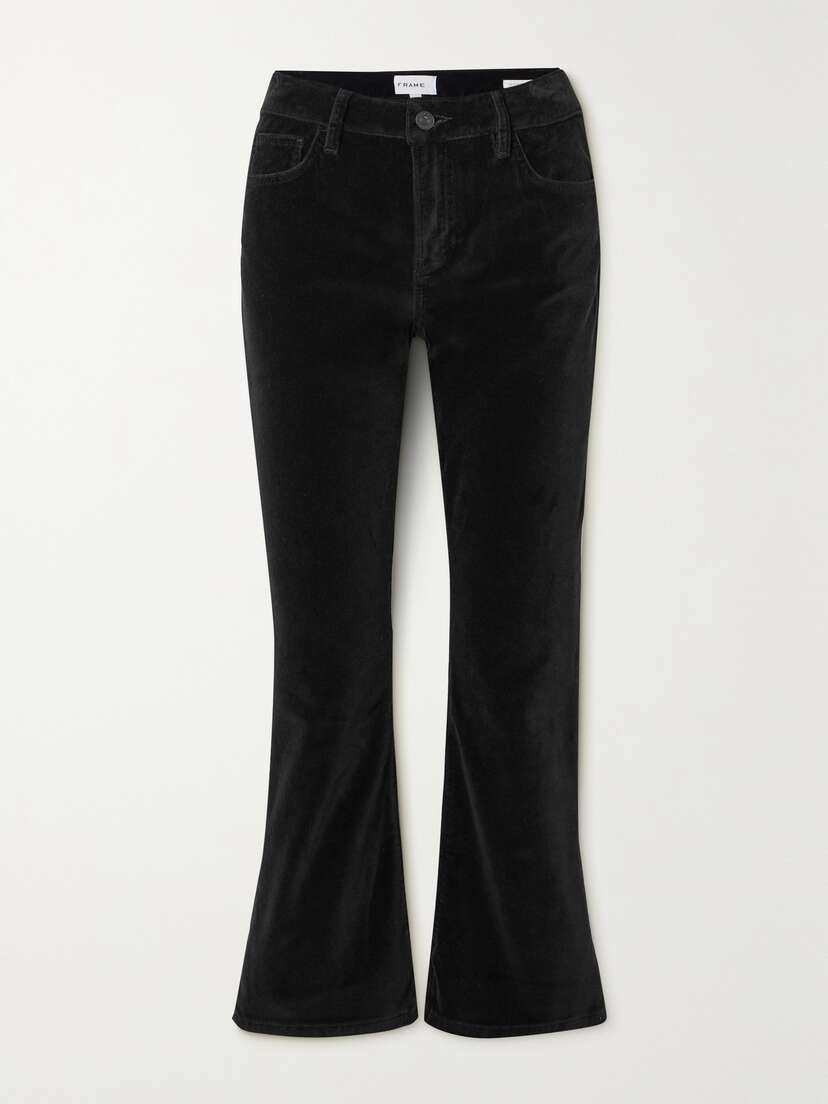 Frame Le Crop Mini Boot Velvet Bootcut Pants