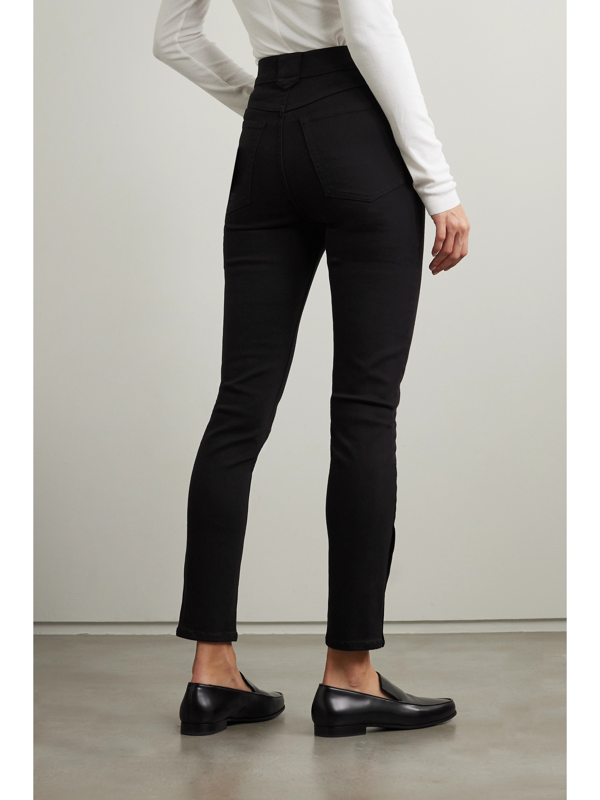 FRAME + NET SUSTAIN The Snapped denim leggings thumbnail