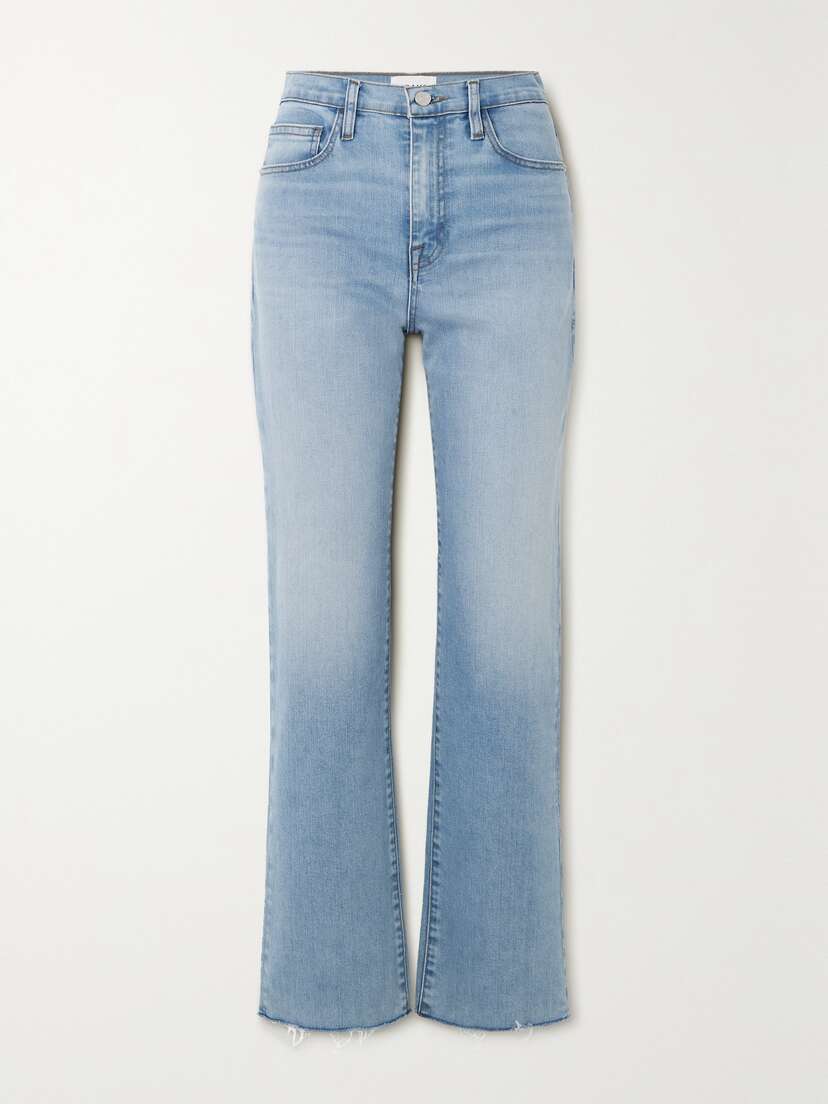 Frame Le Jane Ankle Cropped High-rise Straight-leg Jeans