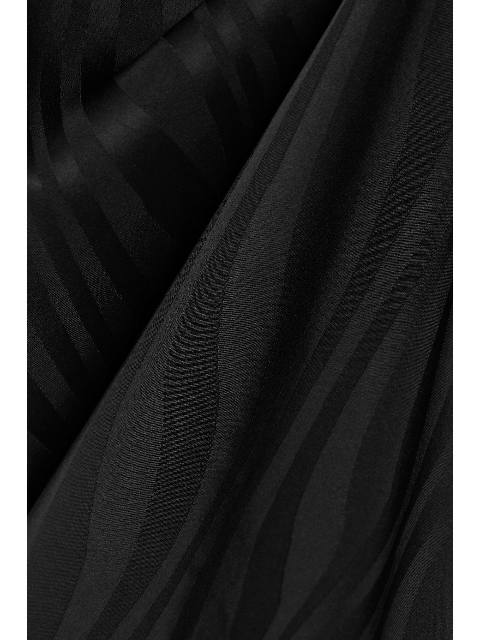 FRAME Striped satinjacquard blouse NETAPORTER