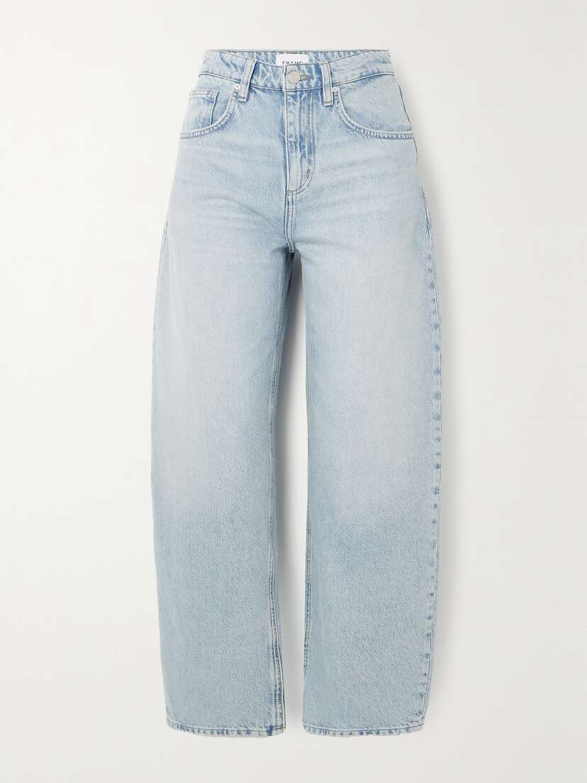 Frame + Net Sustain Long Barrel High-rise Jeans