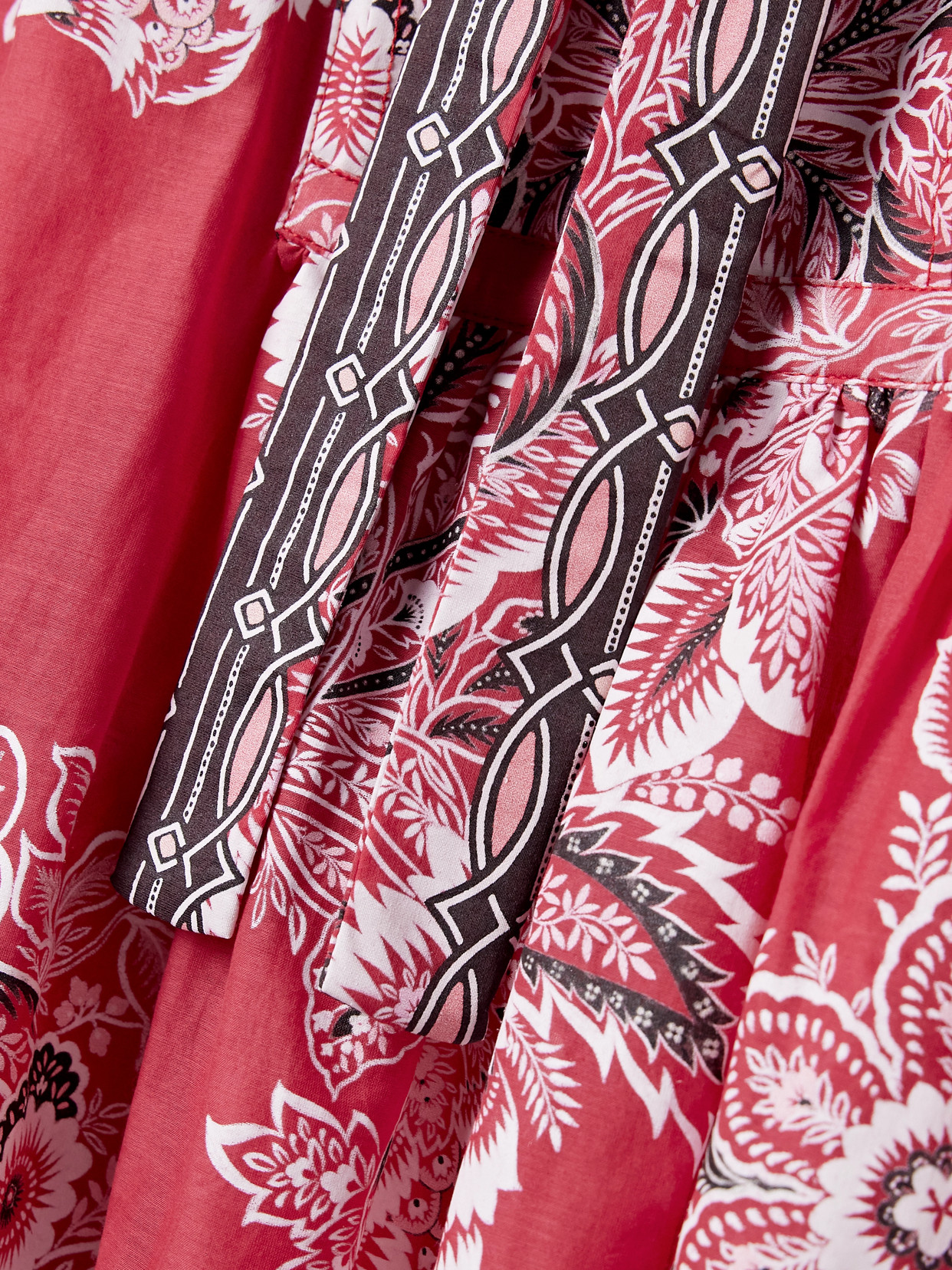 Pintucked Floral-Print Cotton And Silk-Blend Voile Blouse