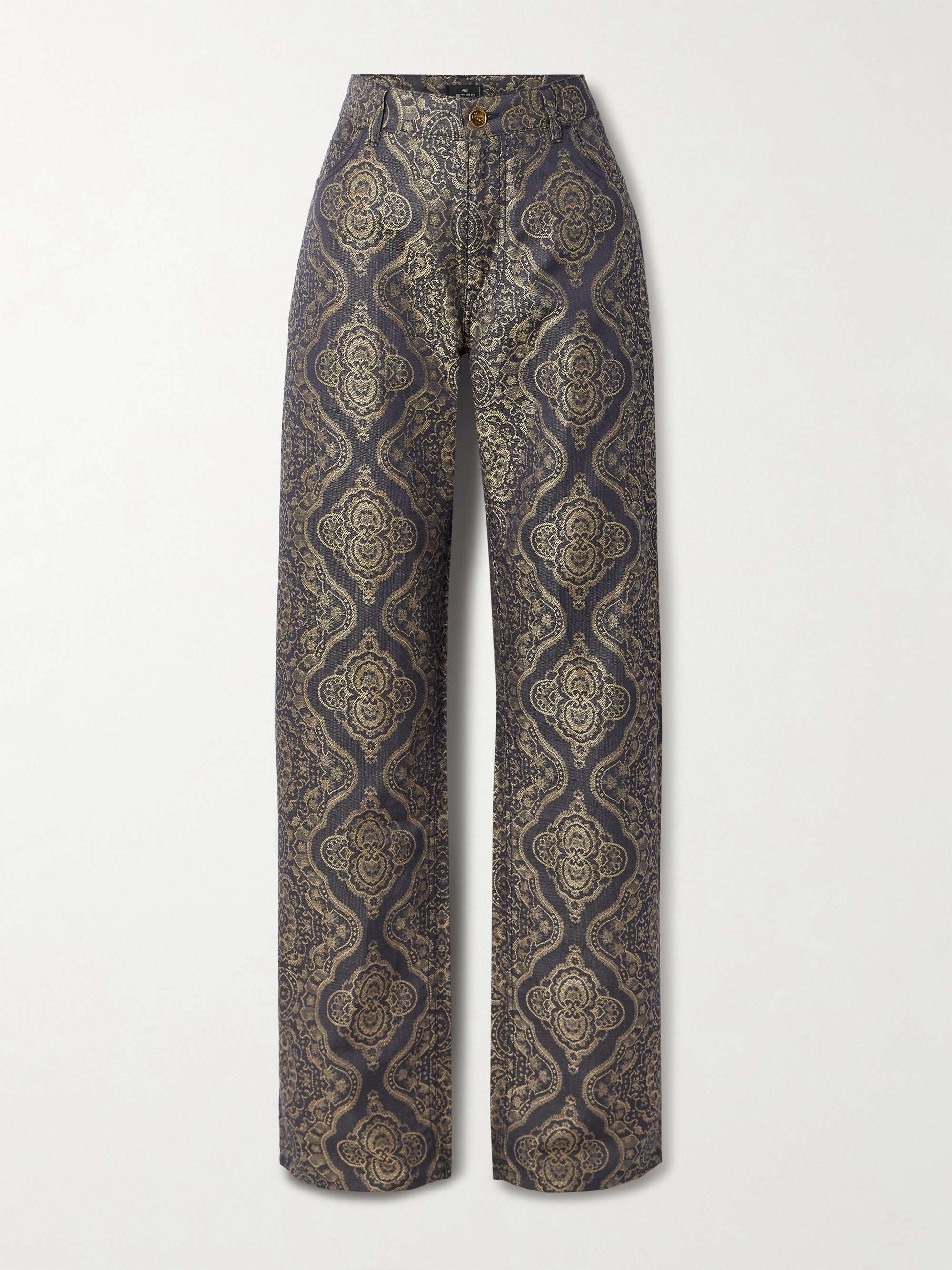 Brocade pants best sale zara