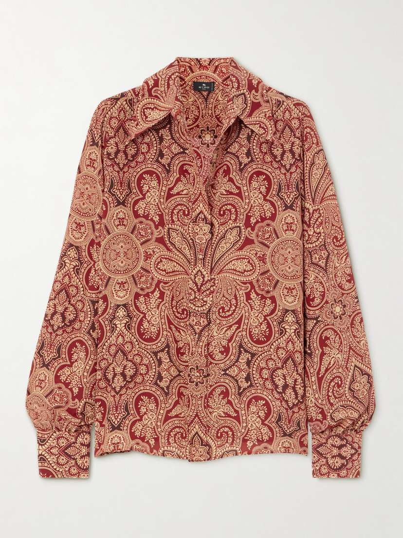 Etro Printed Silk Shirt