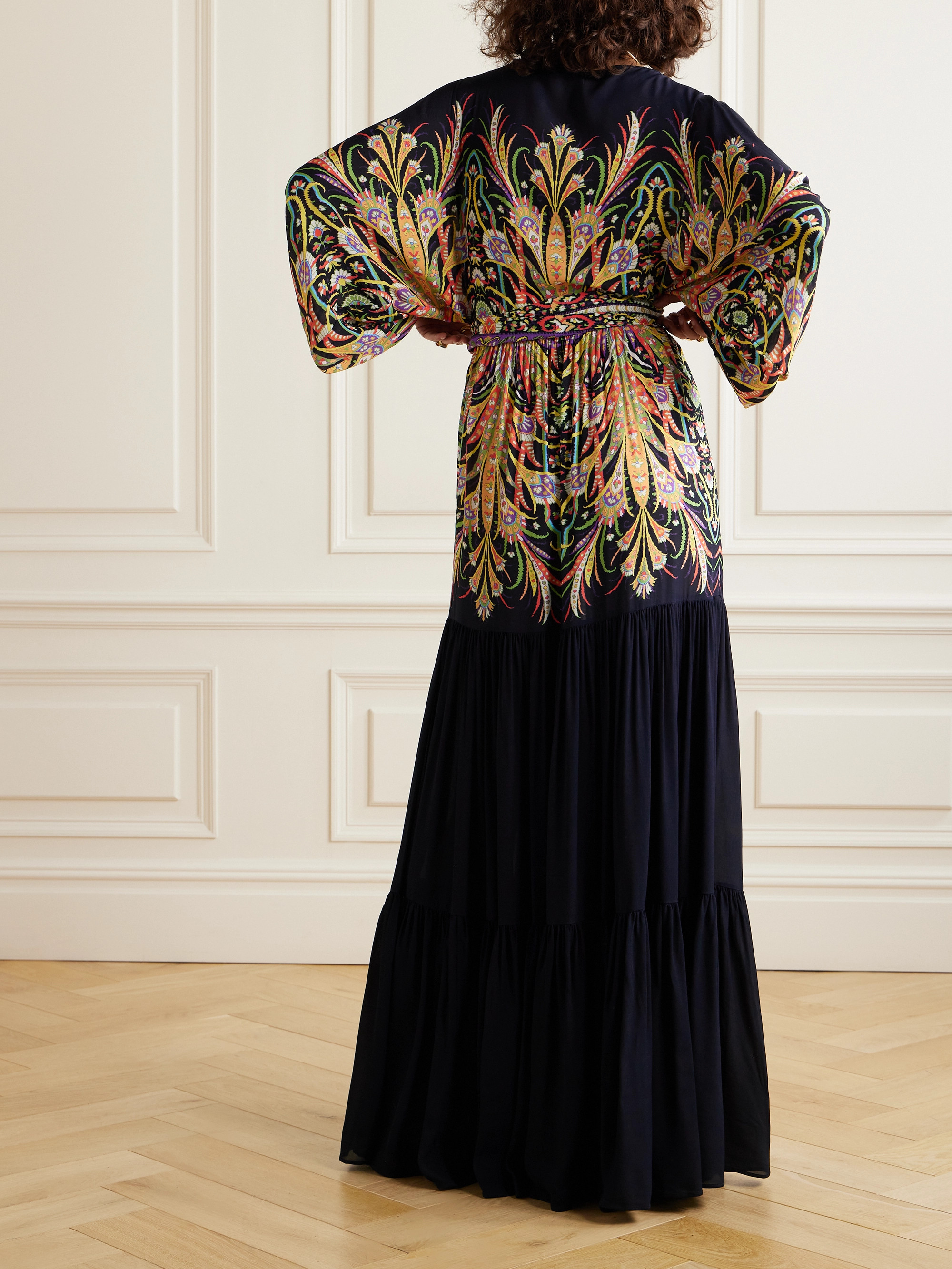 Etro Printed crepe maxi dress thumbnail
