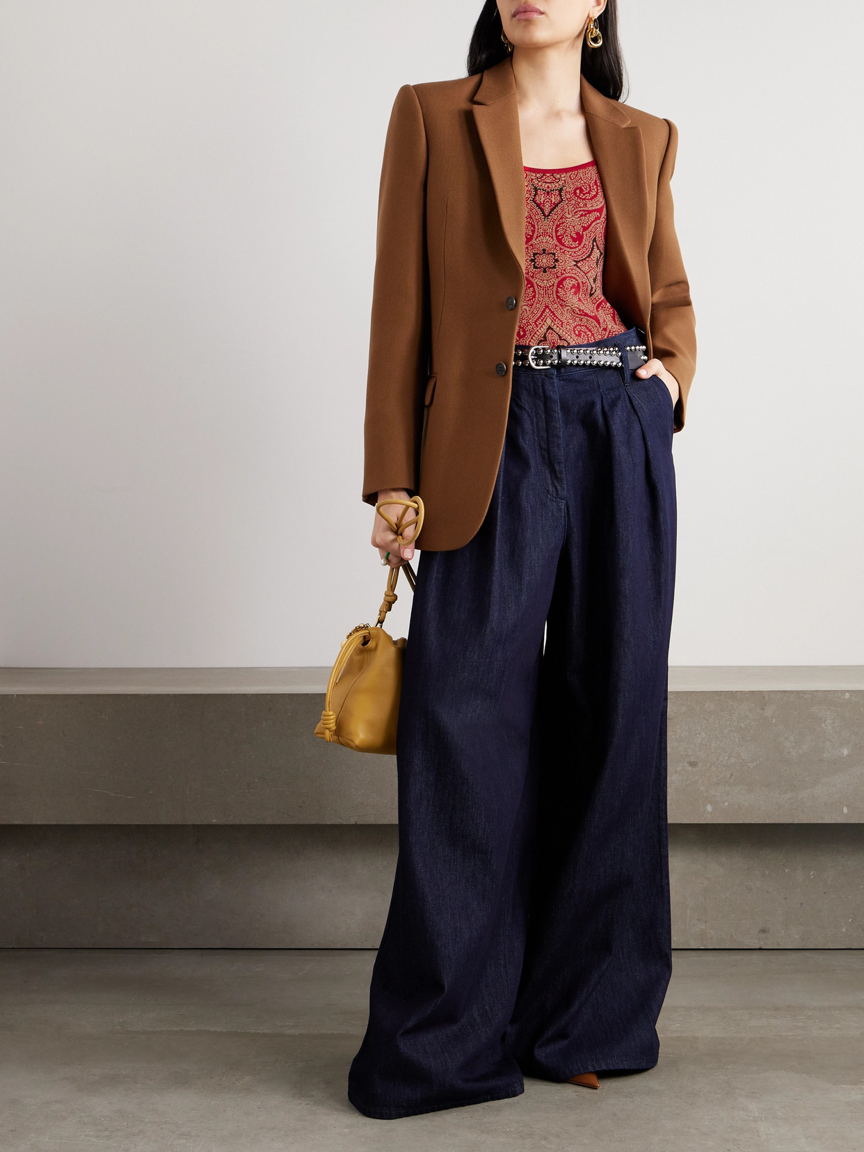 Jacquard-Knit Top