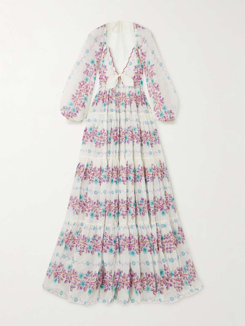 Etro Floral-print Cotton-gauze Maxi Dress