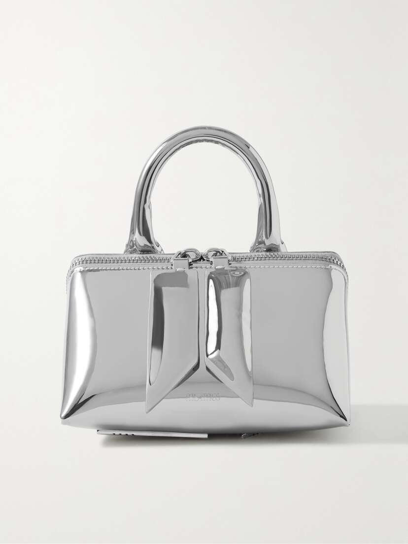 The Attico Friday Mini Mirrored-faux Leather Tote