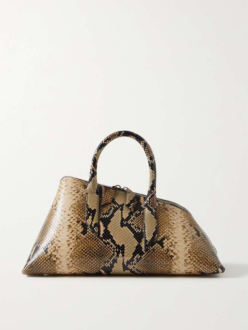 The Attico 24h Snake-effect Leather Tote