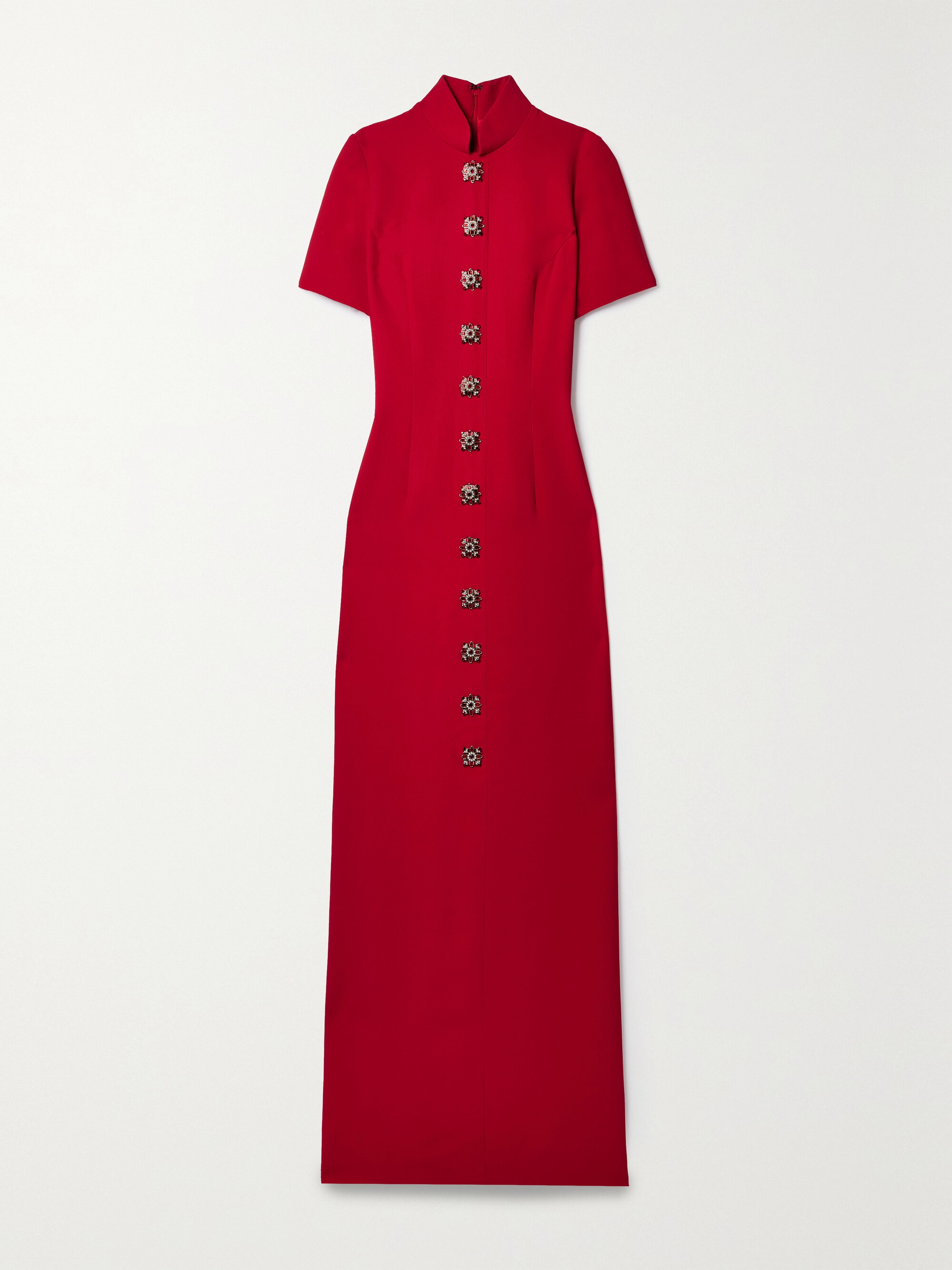 Andrew Gn Embellished crepe maxi dress