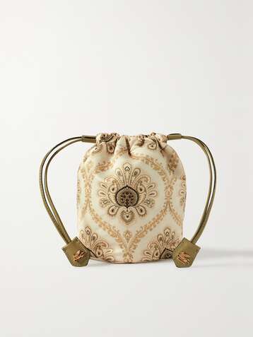 Cotton Fabric Shopping Bag by Etro in Neutrals color for Luxury