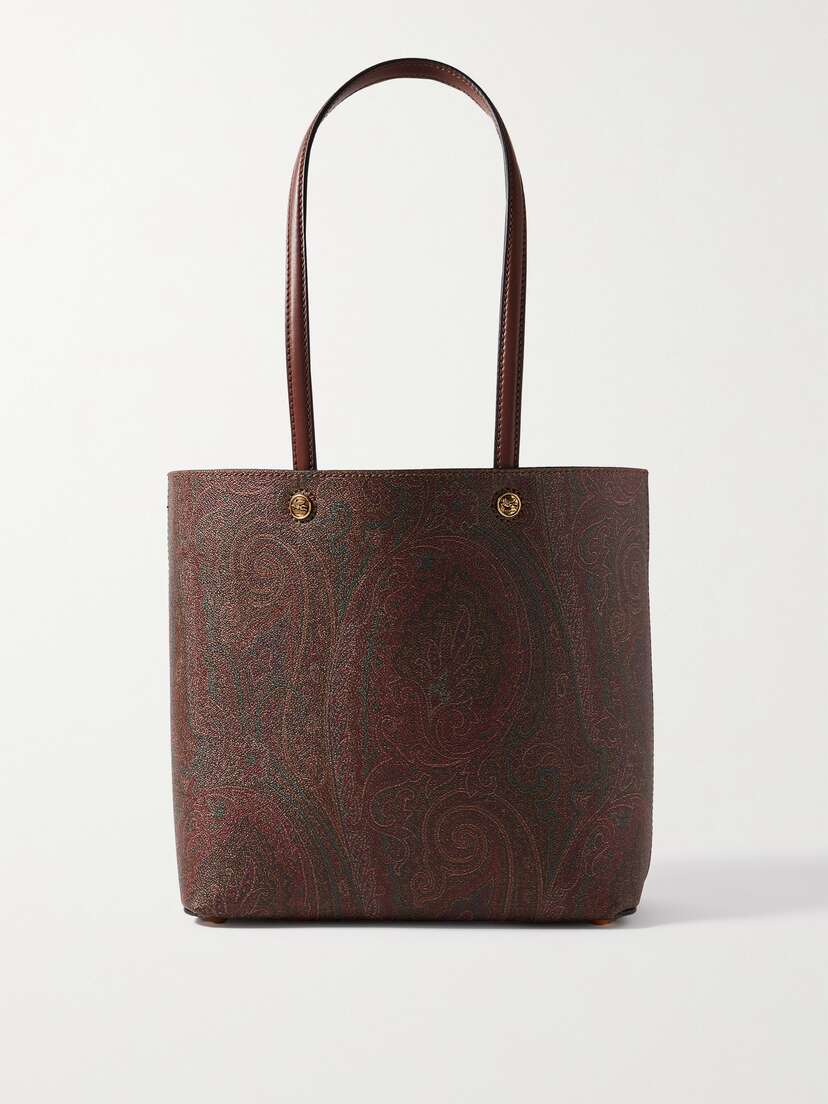 Etro Paisley-print Coated-canvas Tote
