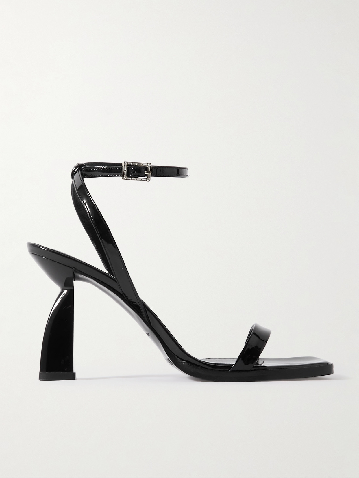 Shop Nodaleto Angel E Patent Leather Sandals In Black