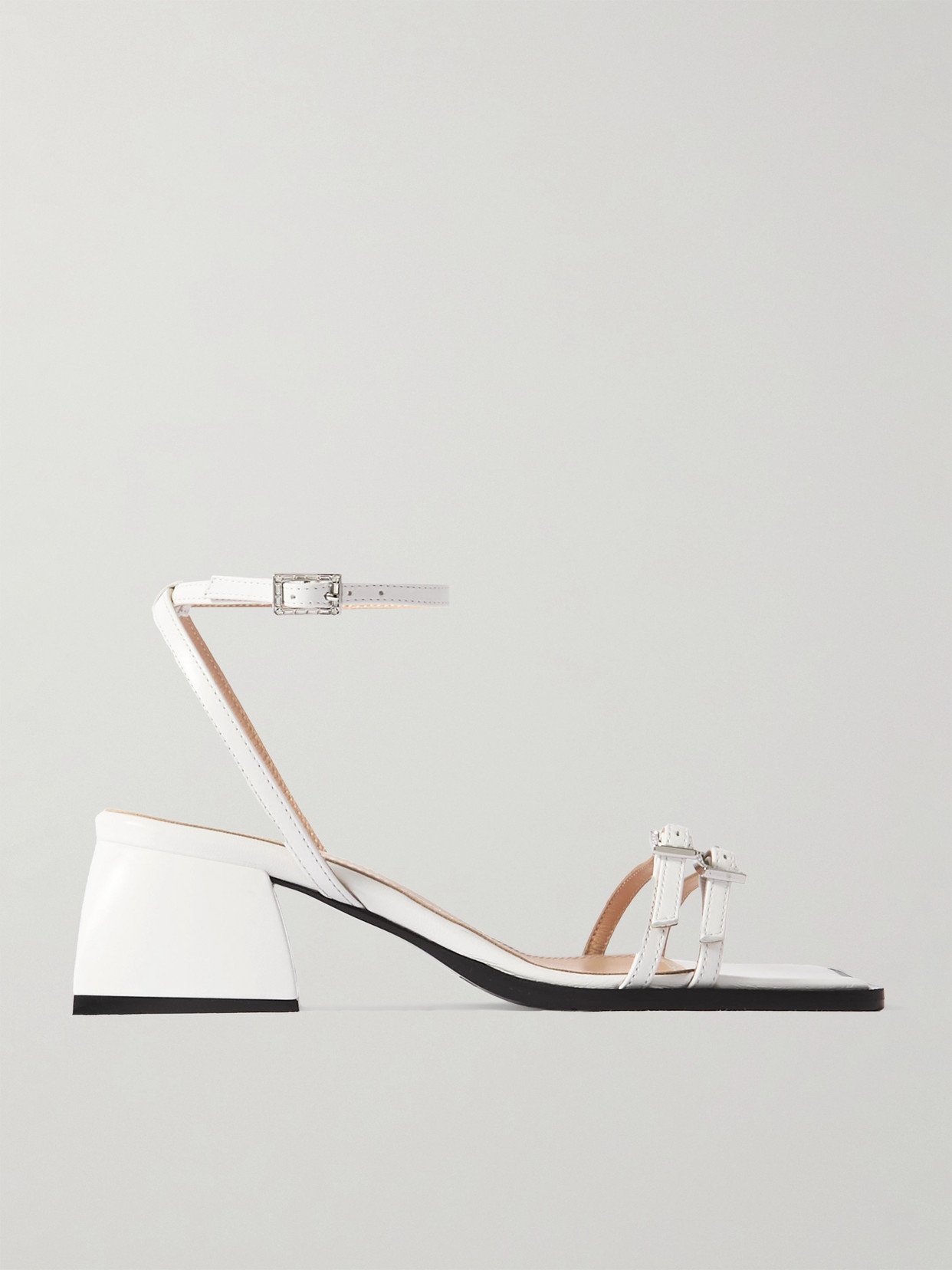 Nodaleto Bulla Laetitia Crystal-embellished Leather Sandals In White