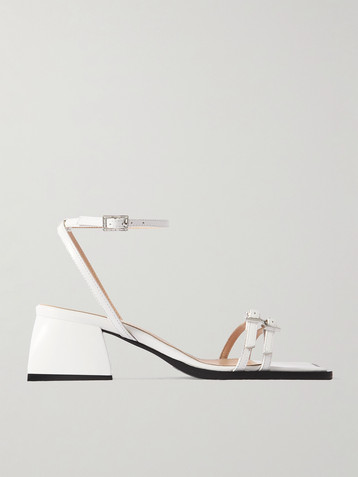 NODALETO Bulla Laetitia crystal-embellished leather sandals
