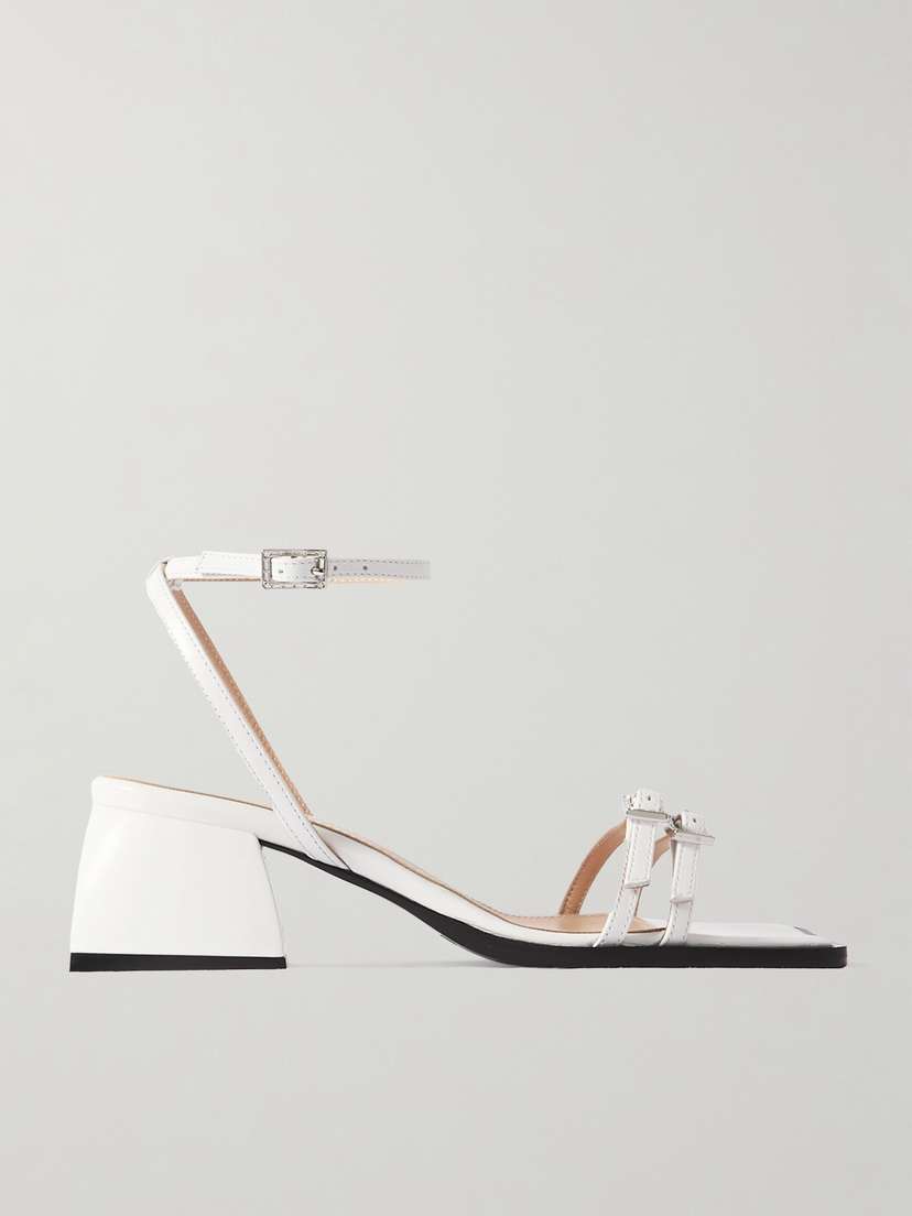 NODALETO Bulla Laetitia Crystal-embellished Leather Sandals