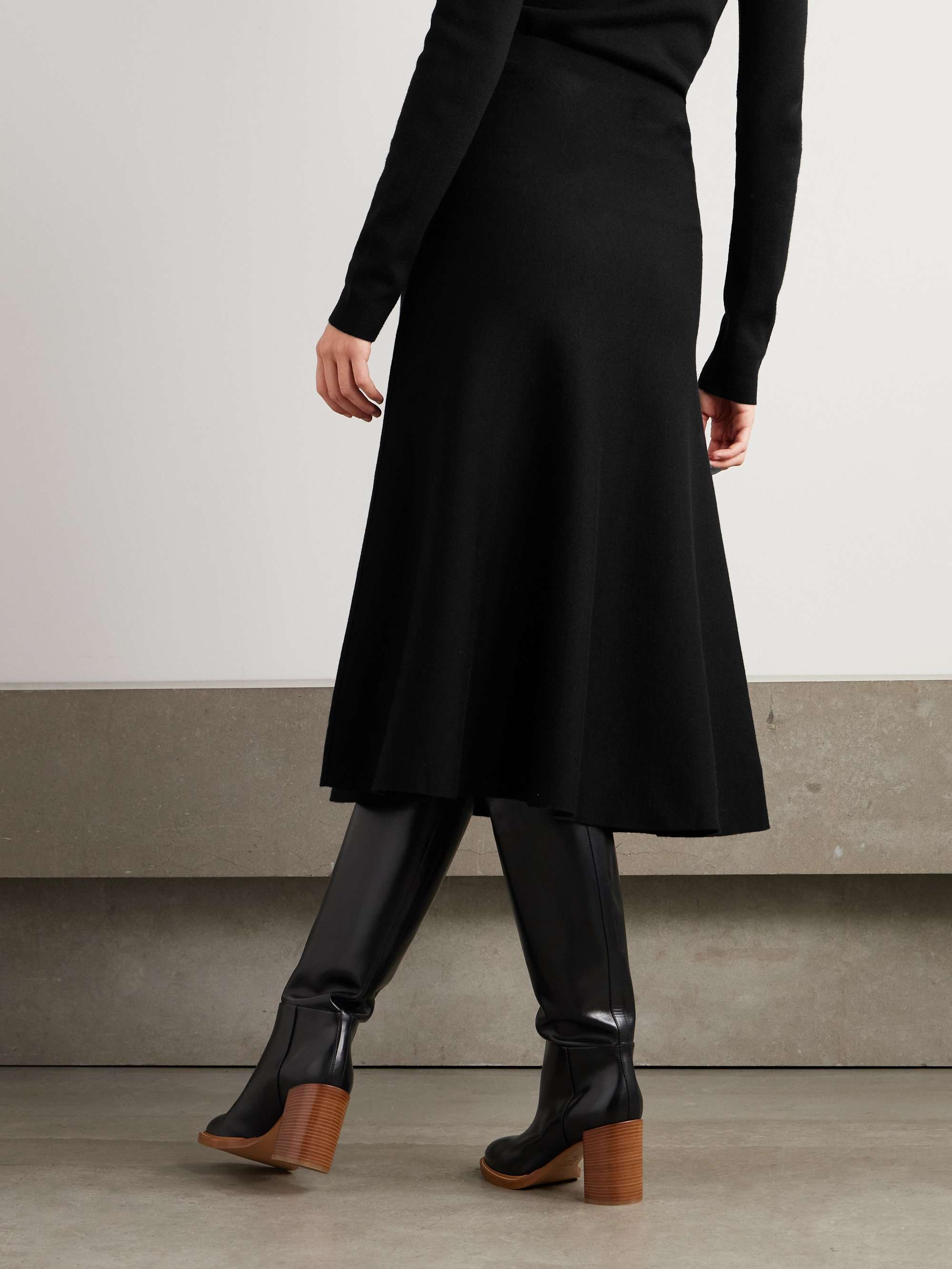 GABRIELA HEARST Freddie wool, cashmere and silk-blend midi skirt