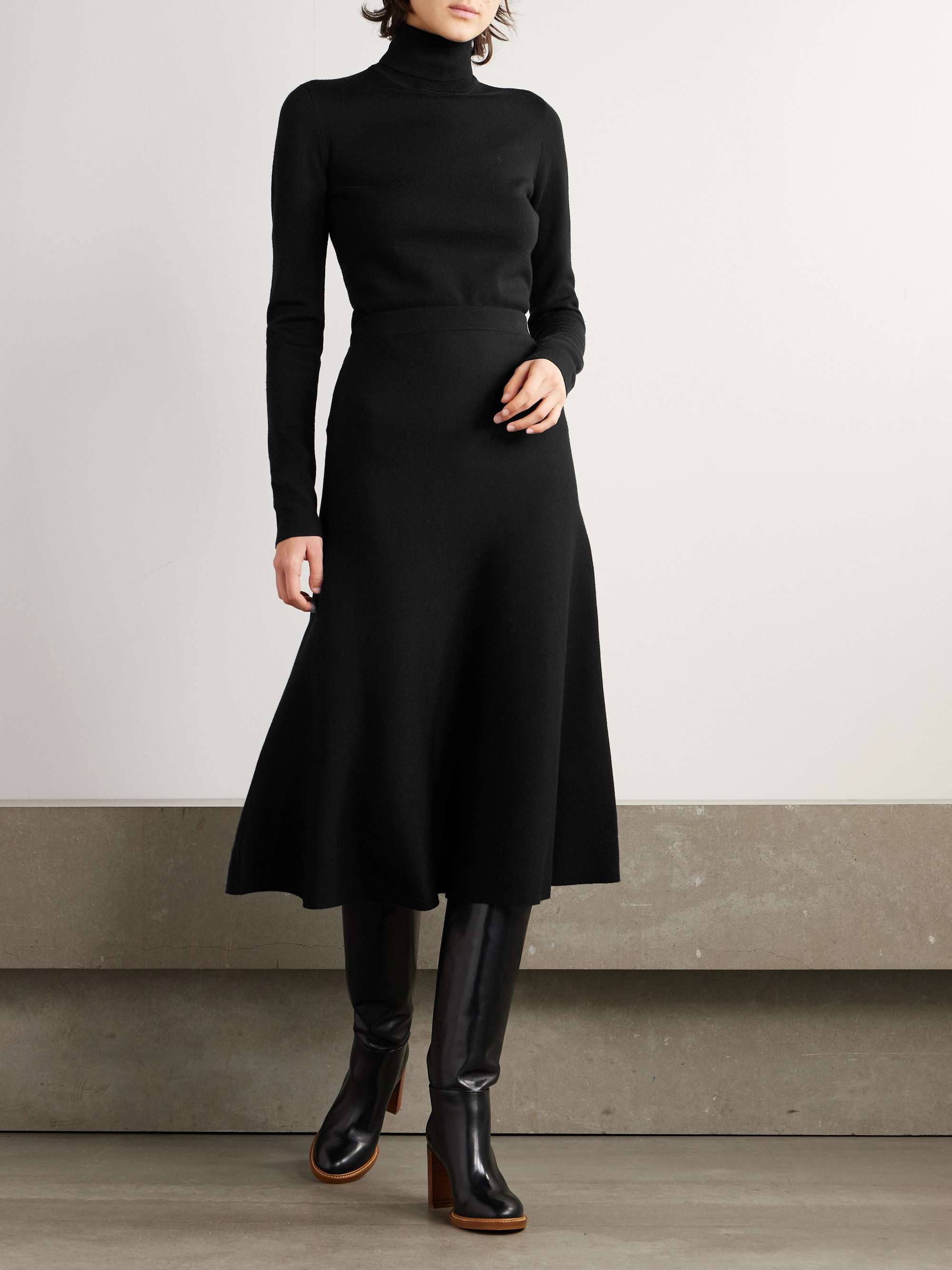 GABRIELA HEARST Freddie wool, cashmere and silk-blend midi skirt