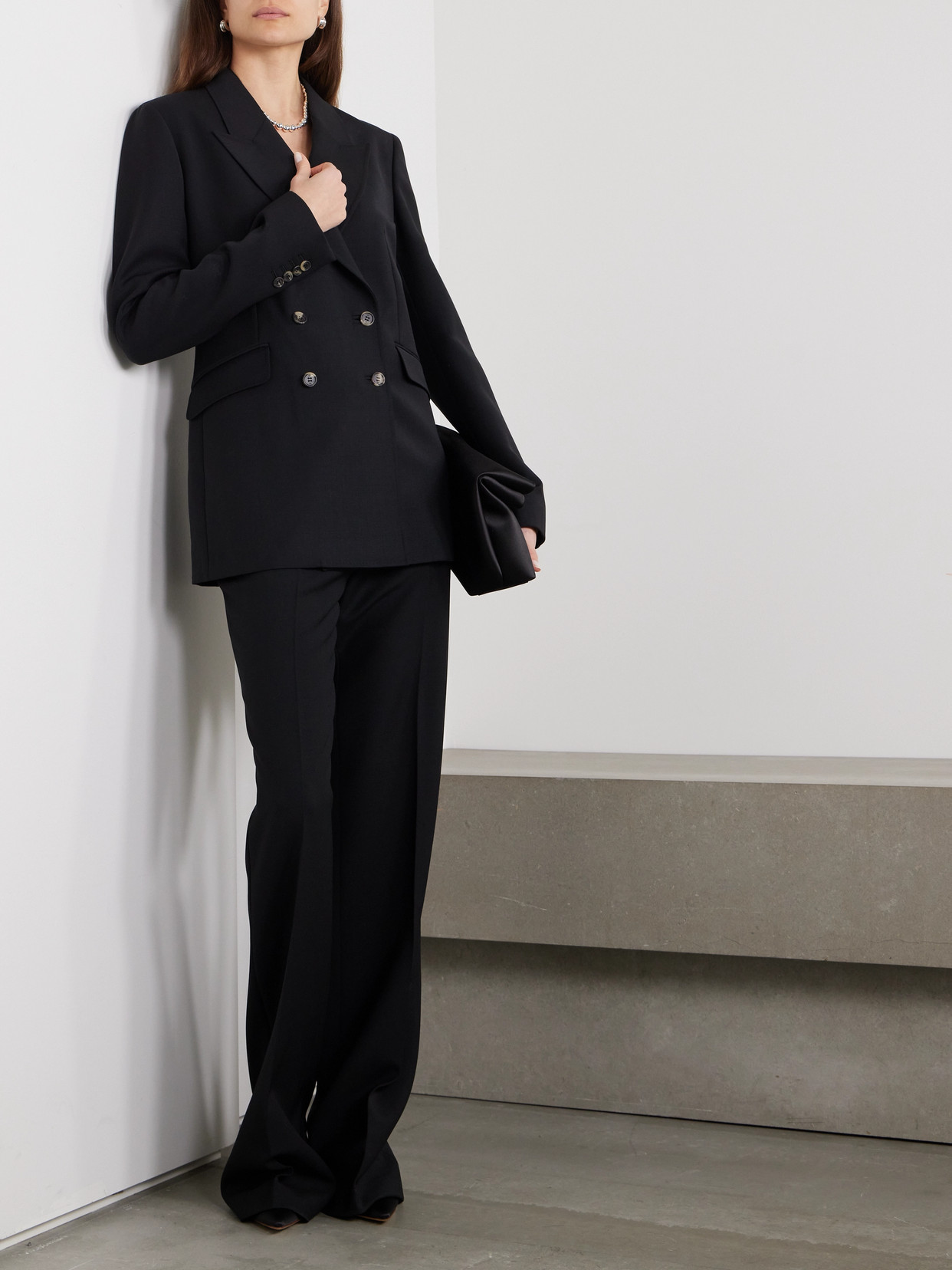 Gabriela Hearst Angela Wool Blazer In Black  